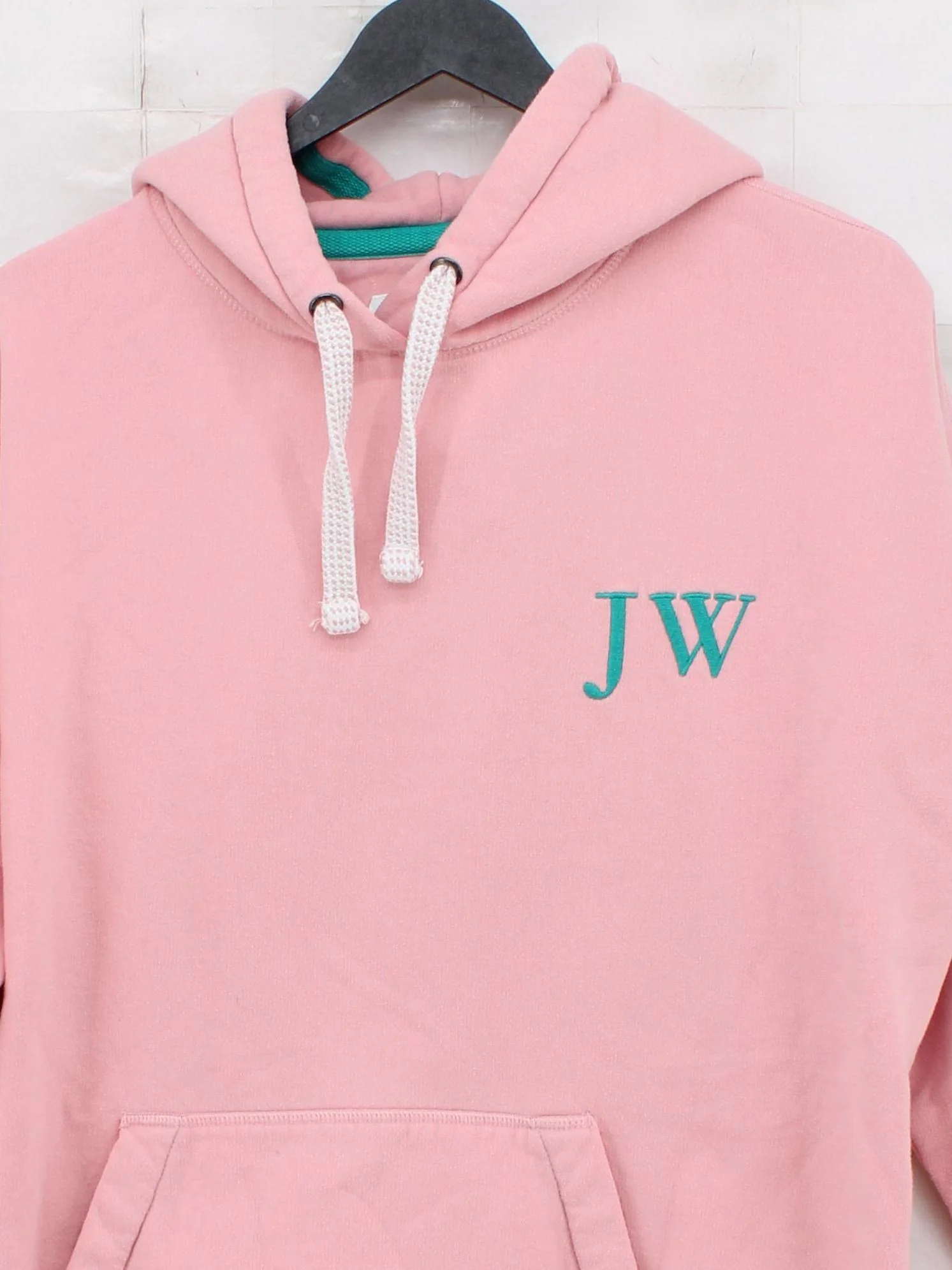 Jack Wills Women's Hoodie UK 14 Pink Cotton with Polyester Pullover - Image 3
