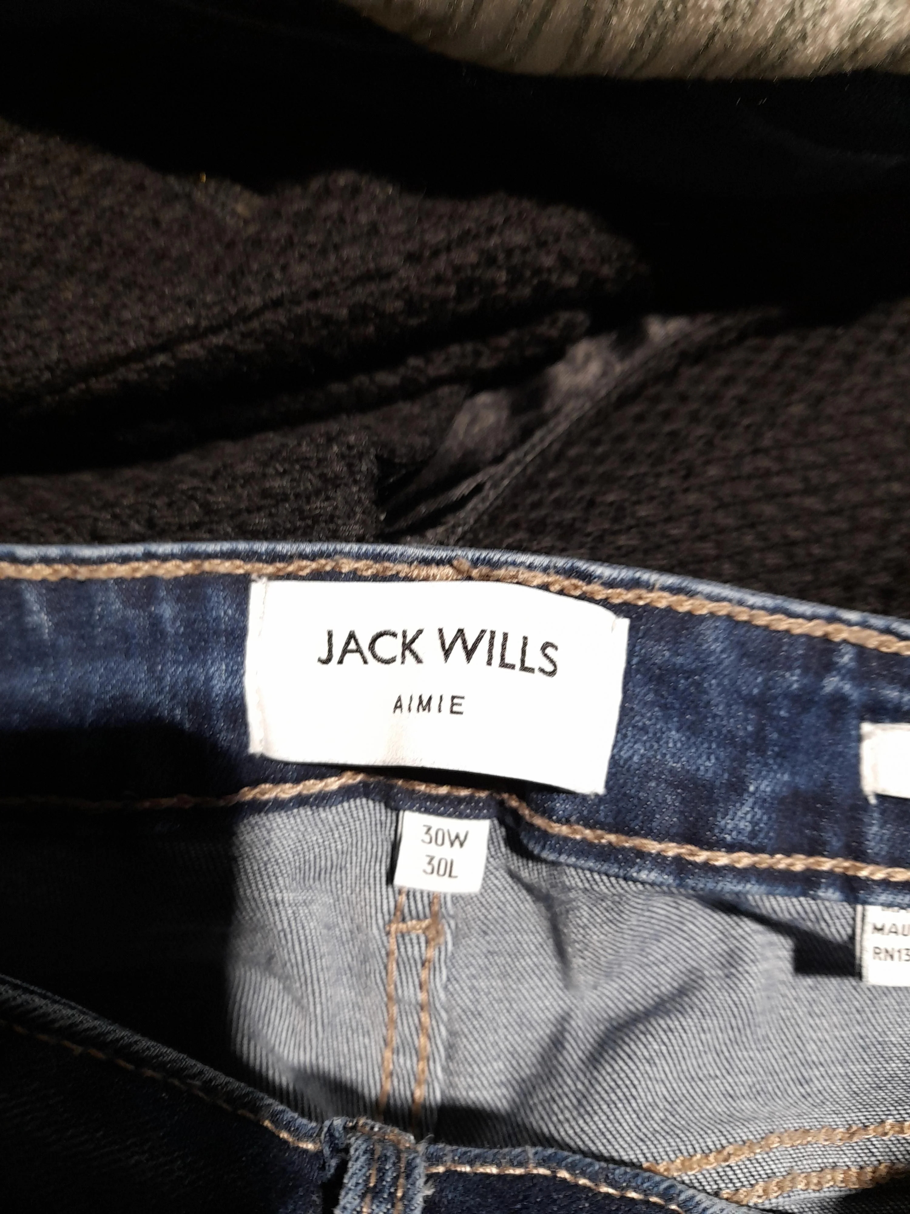 Jack Wills Women's Jeans UK 12 Blue Cotton with Polyester, Elastane Skinny - Image 5