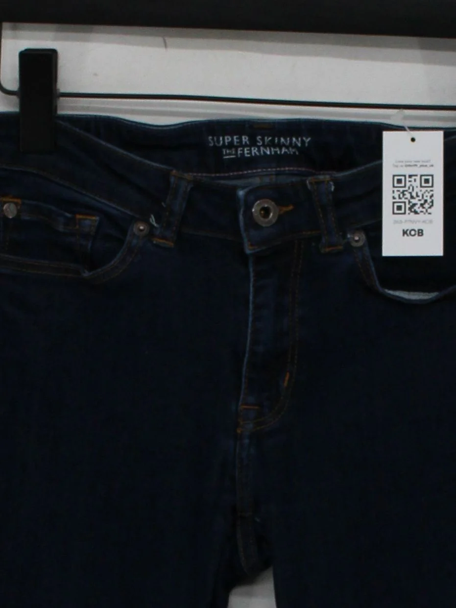 Jack Wills Women's Jeans W 28 in Blue Viscose - Image 3