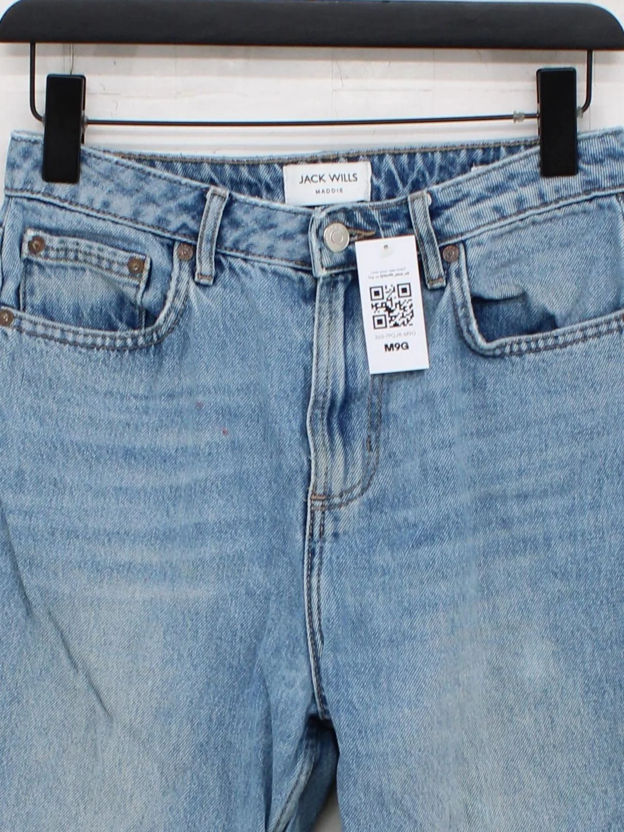 Jack Wills Women's Jeans W 28 in; L 32 in Blue 100% Cotton Mom - Image 3