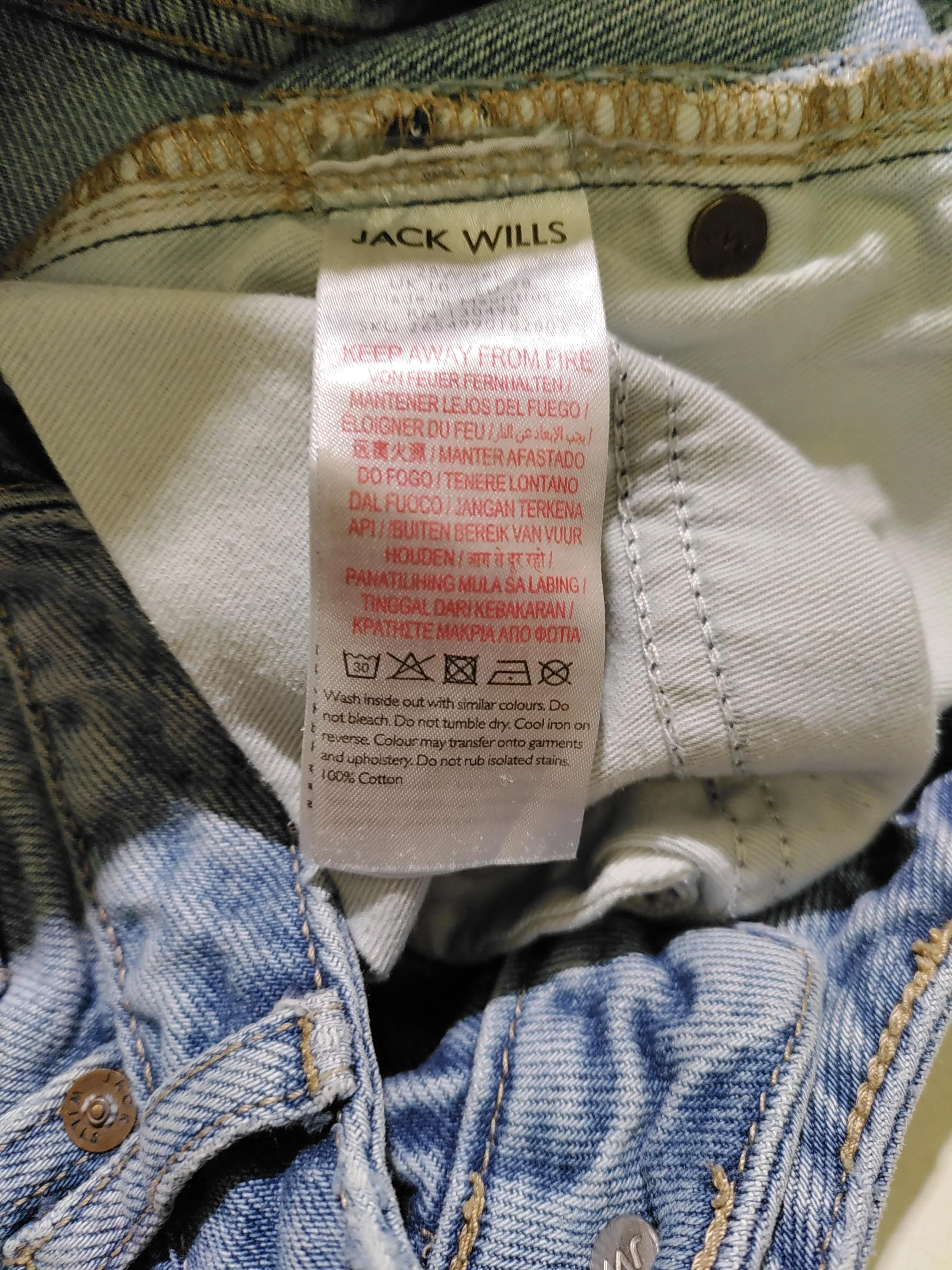 Jack Wills Women's Jeans W 28 in; L 32 in Blue 100% Cotton Mom - Image 8
