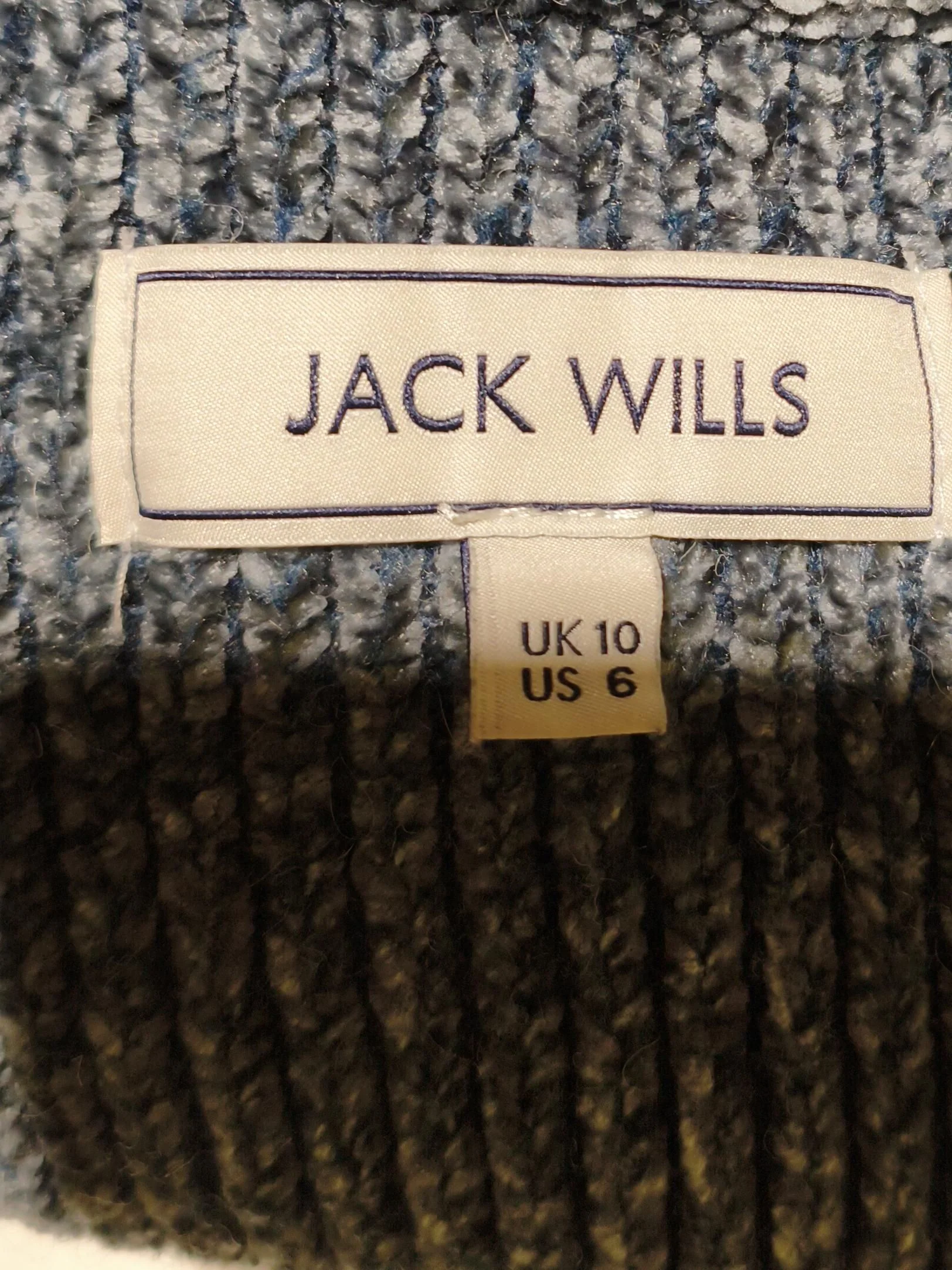 Jack Wills Women's Jumper UK 10 Blue Polyester with Wool, Elastane Pullover - Image 6