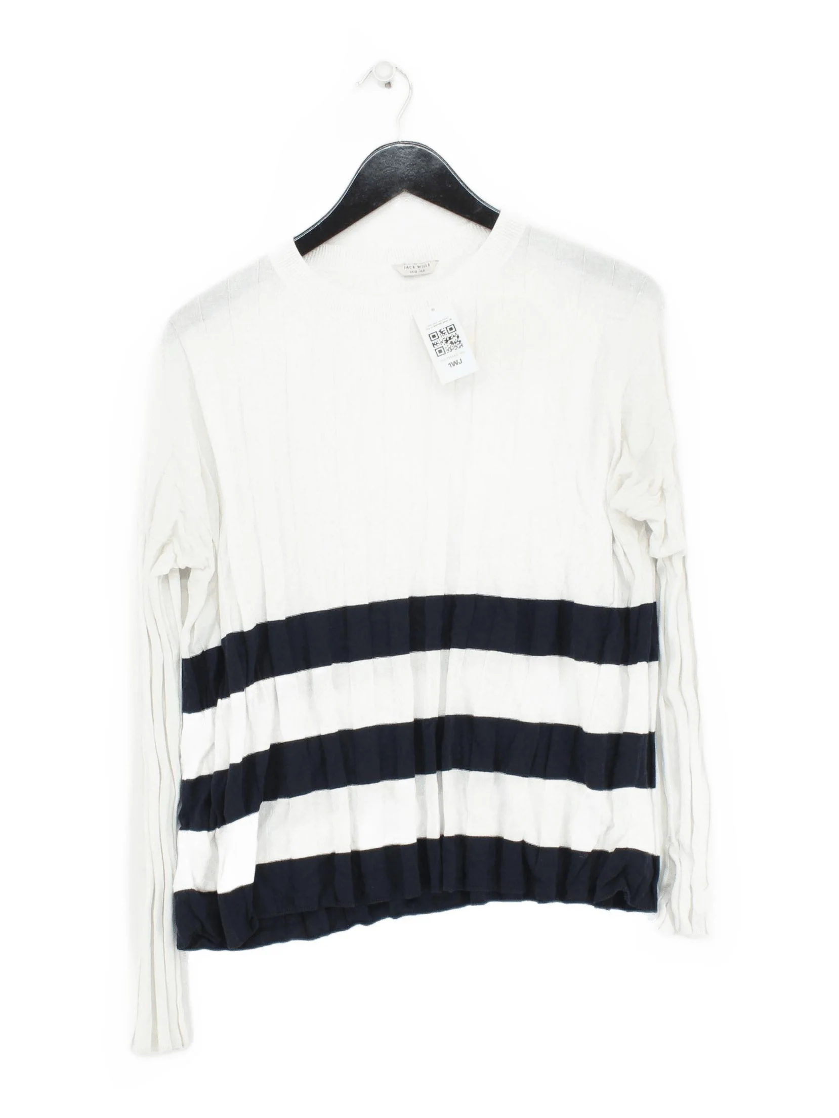 Jack Wills Women's Jumper UK 12 Multi Striped 100% Other Round Neck Pullover