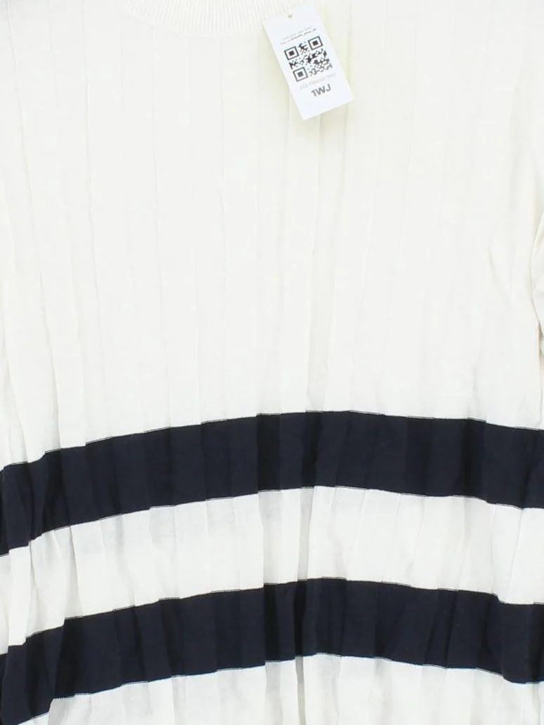 Jack Wills Women's Jumper UK 12 Multi Striped 100% Other Round Neck Pullover - Image 3