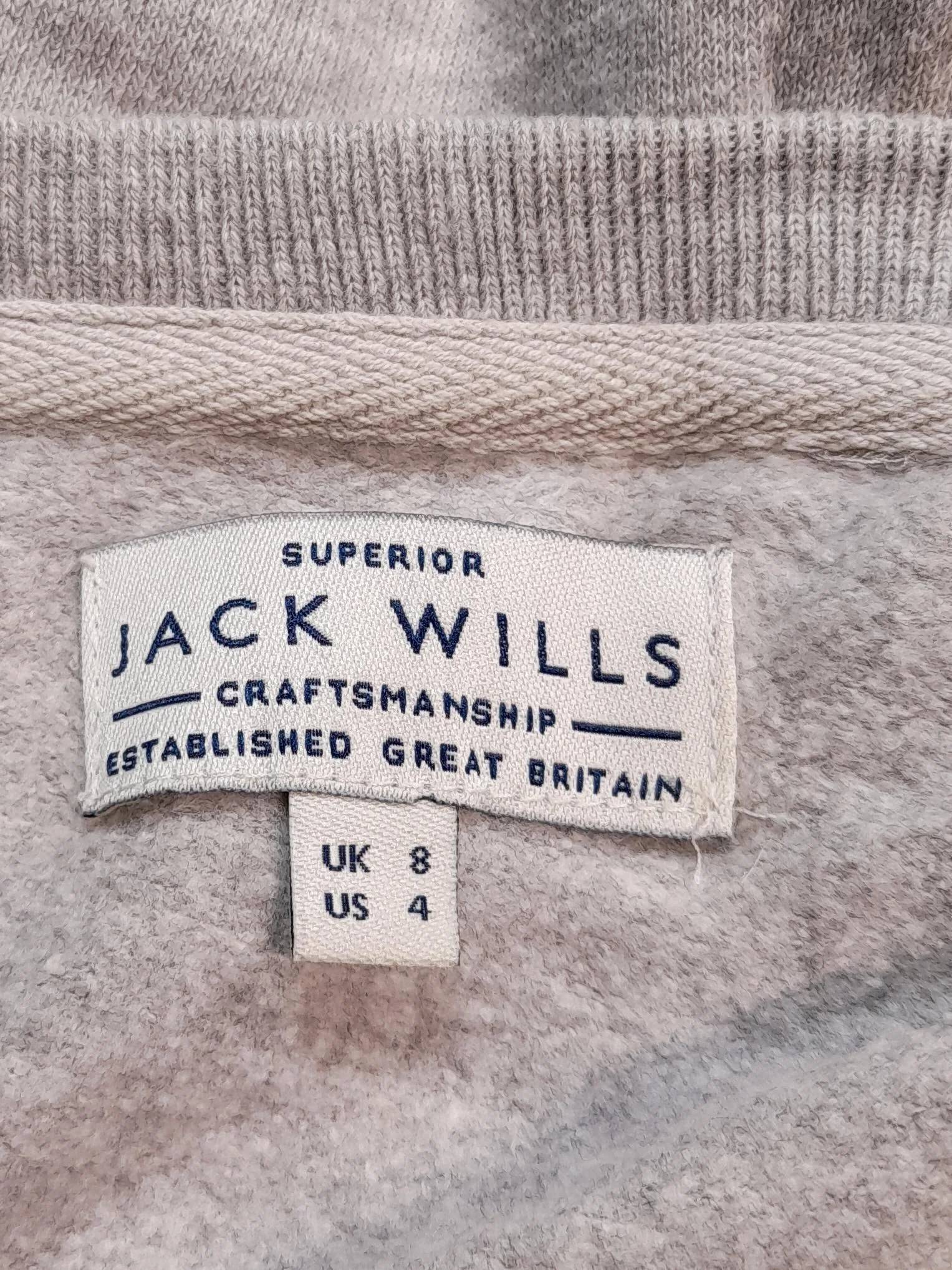 Jack Wills Women's Jumper UK 8 Grey 100% Other Crew Neck Pullover - Image 6