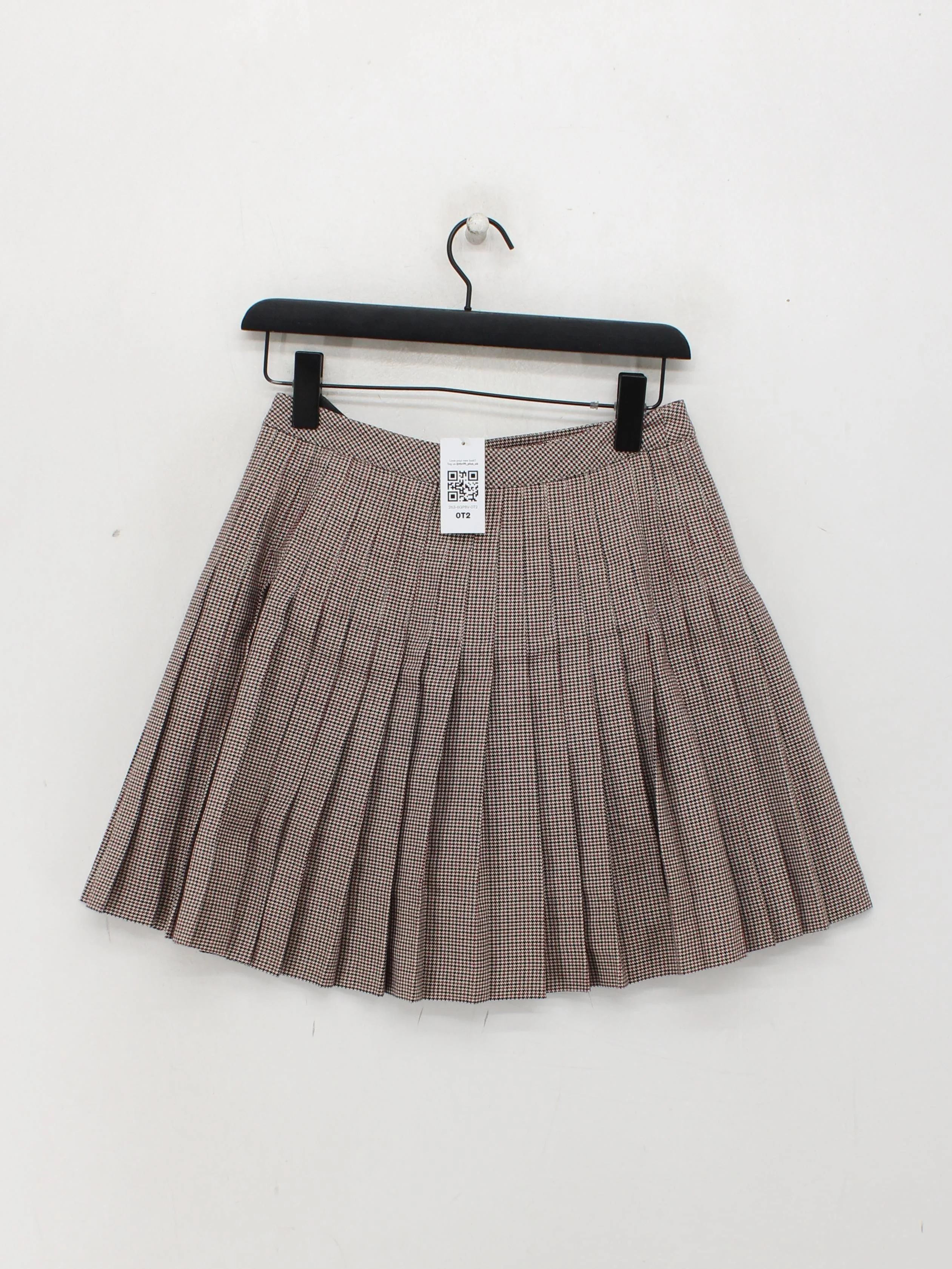 Jack Wills Women's Mini Skirt UK 10 Brown Polyester with Viscose Mini - Image 2