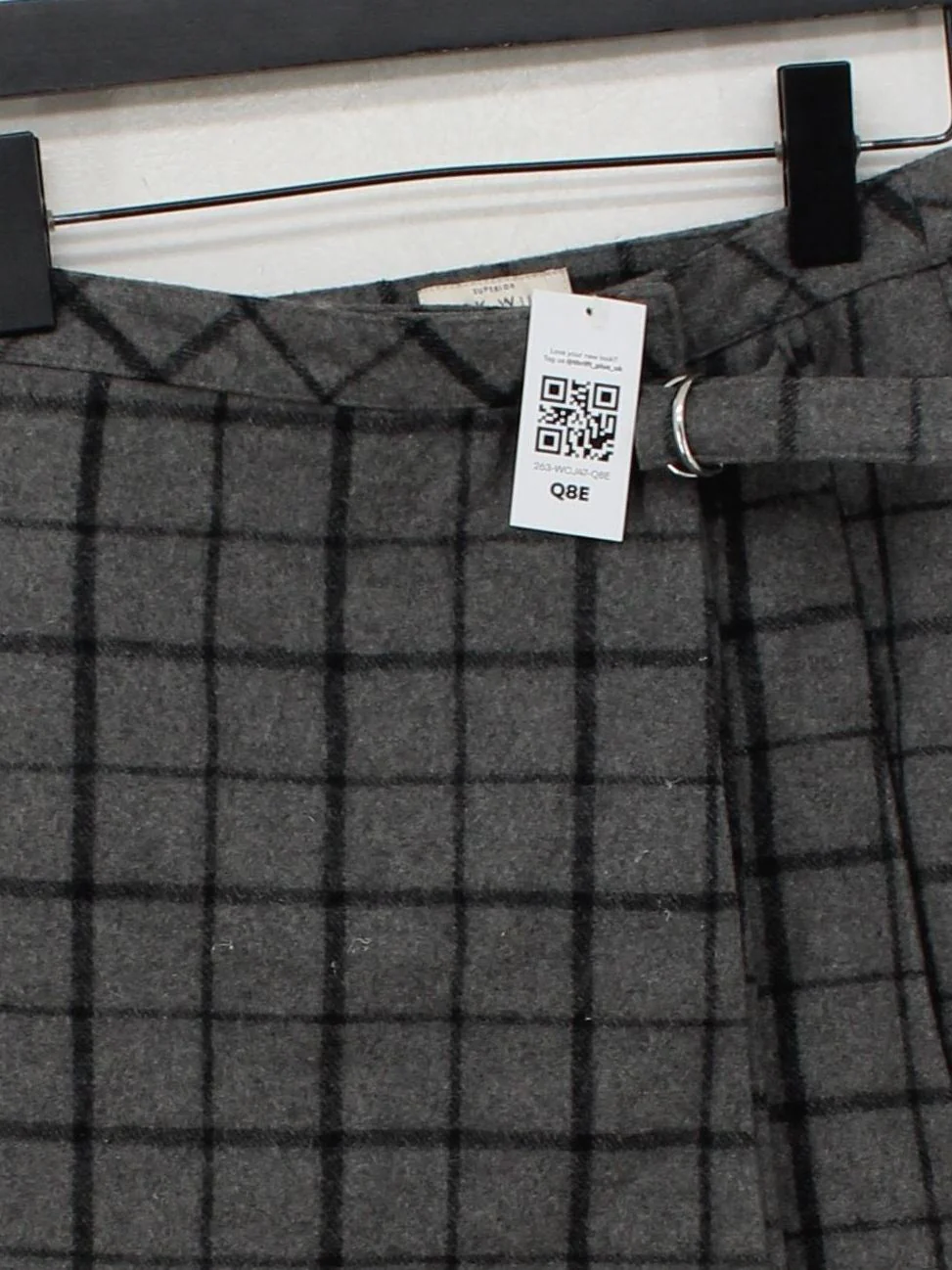 Jack Wills Women's Mini Skirt UK 10 Grey Polyester - Image 3