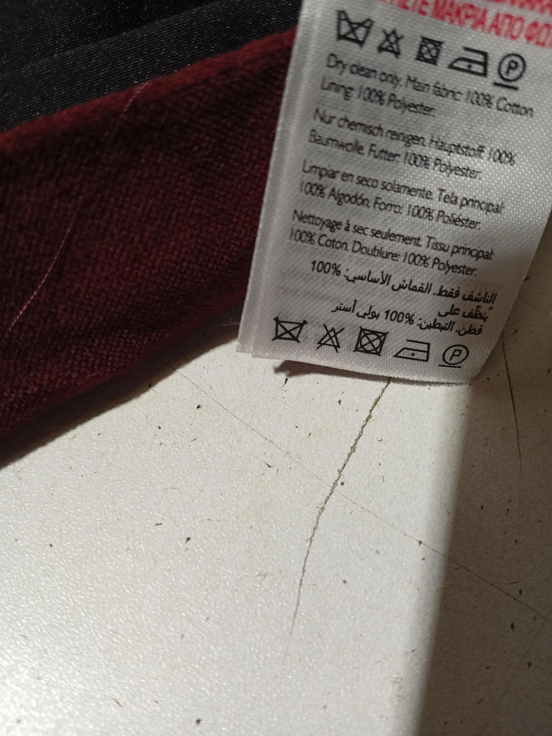 Jack Wills Women's Mini Skirt UK 10 Red Cotton with Polyester Short Mini - Image 6