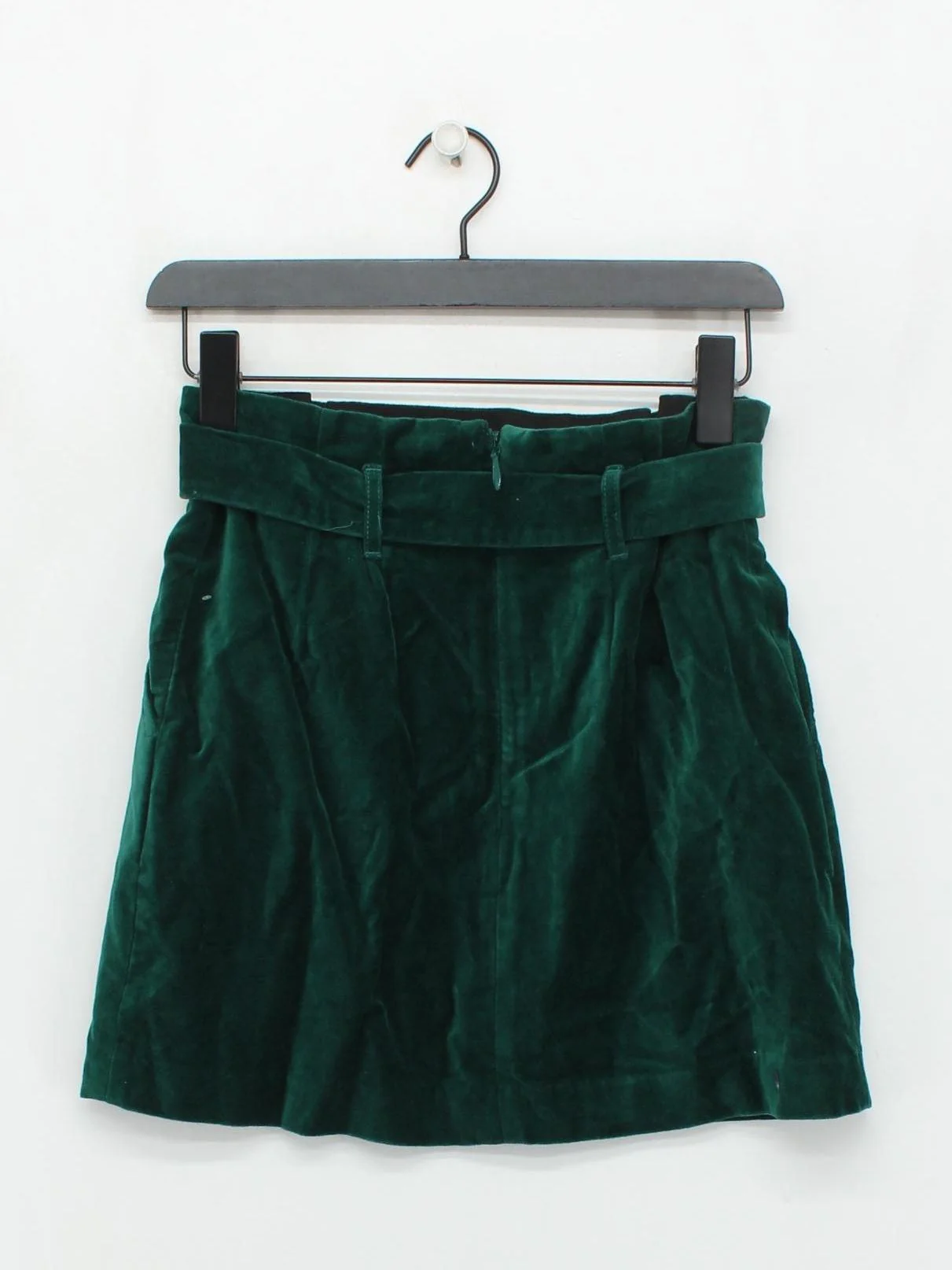 Jack Wills Women's Mini Skirt UK 8 Green Cotton with Polyester Short Mini - Image 2