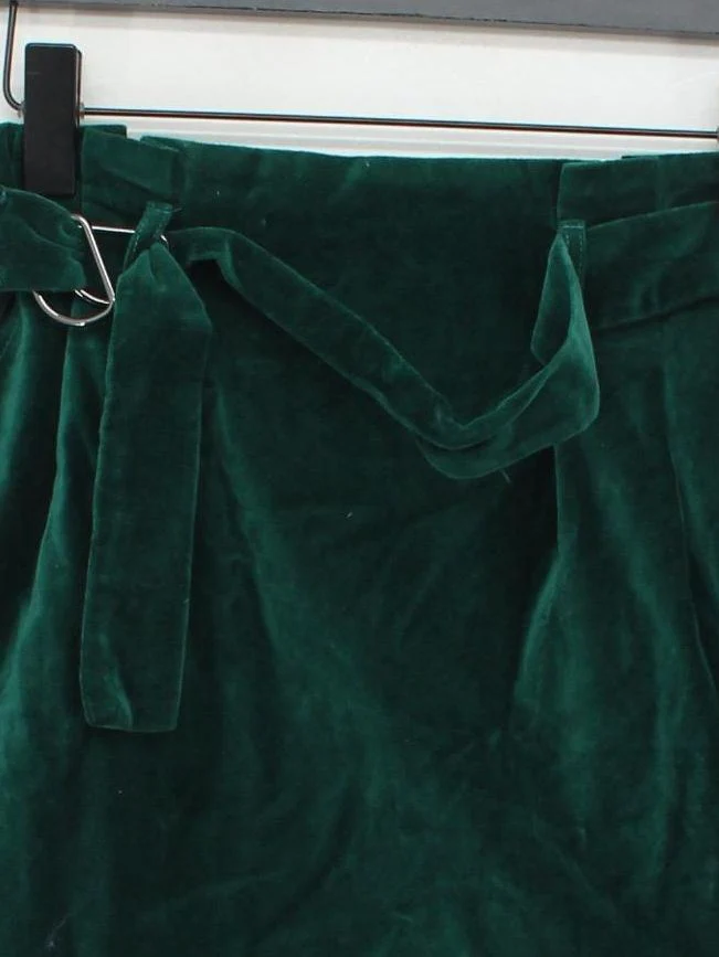 Jack Wills Women's Mini Skirt UK 8 Green Cotton with Polyester Short Mini - Image 3