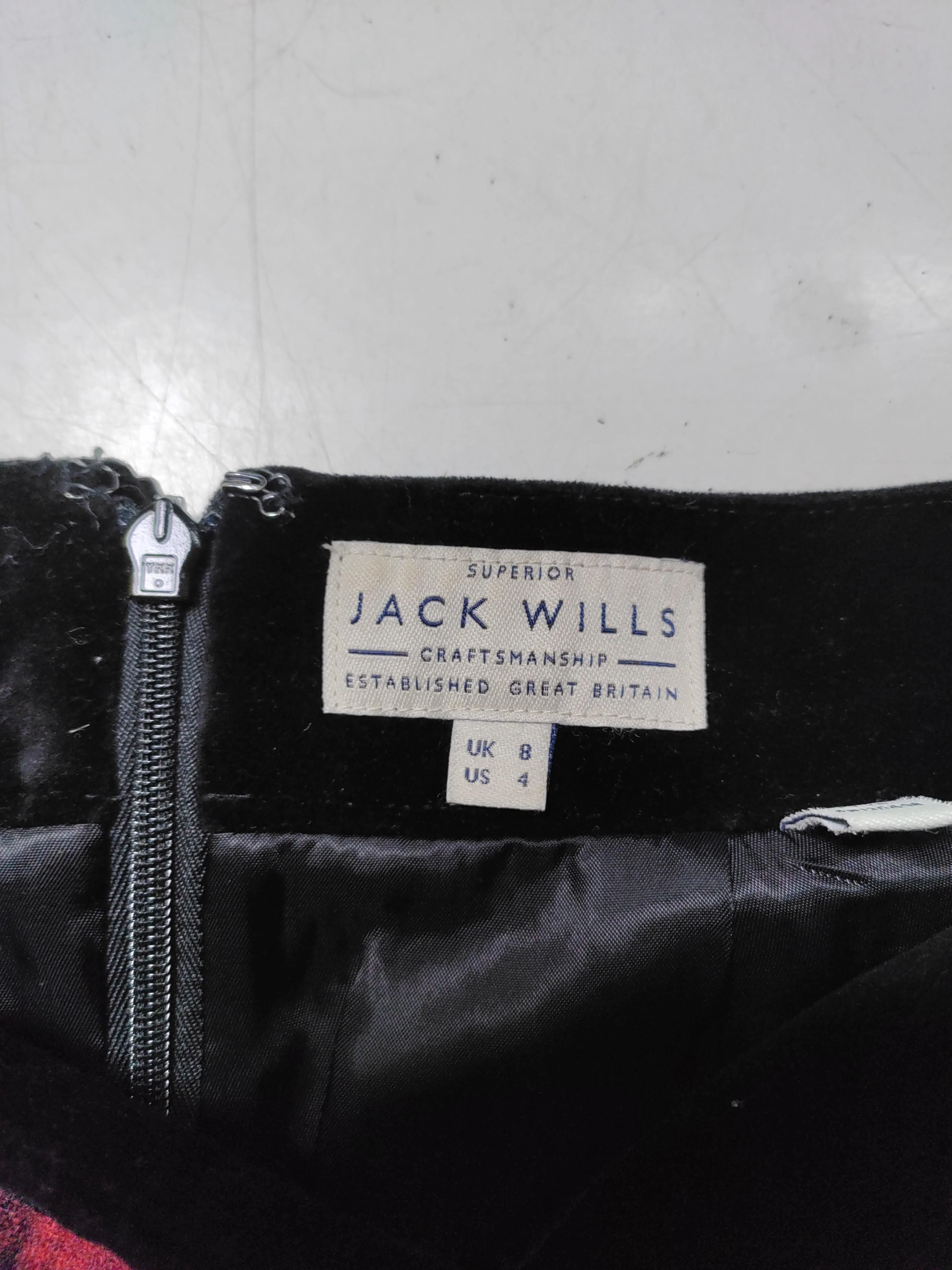 Jack Wills Women's Mini Skirt UK 8 Red Wool with Polyester, Nylon, Cotton Mini - Image 5