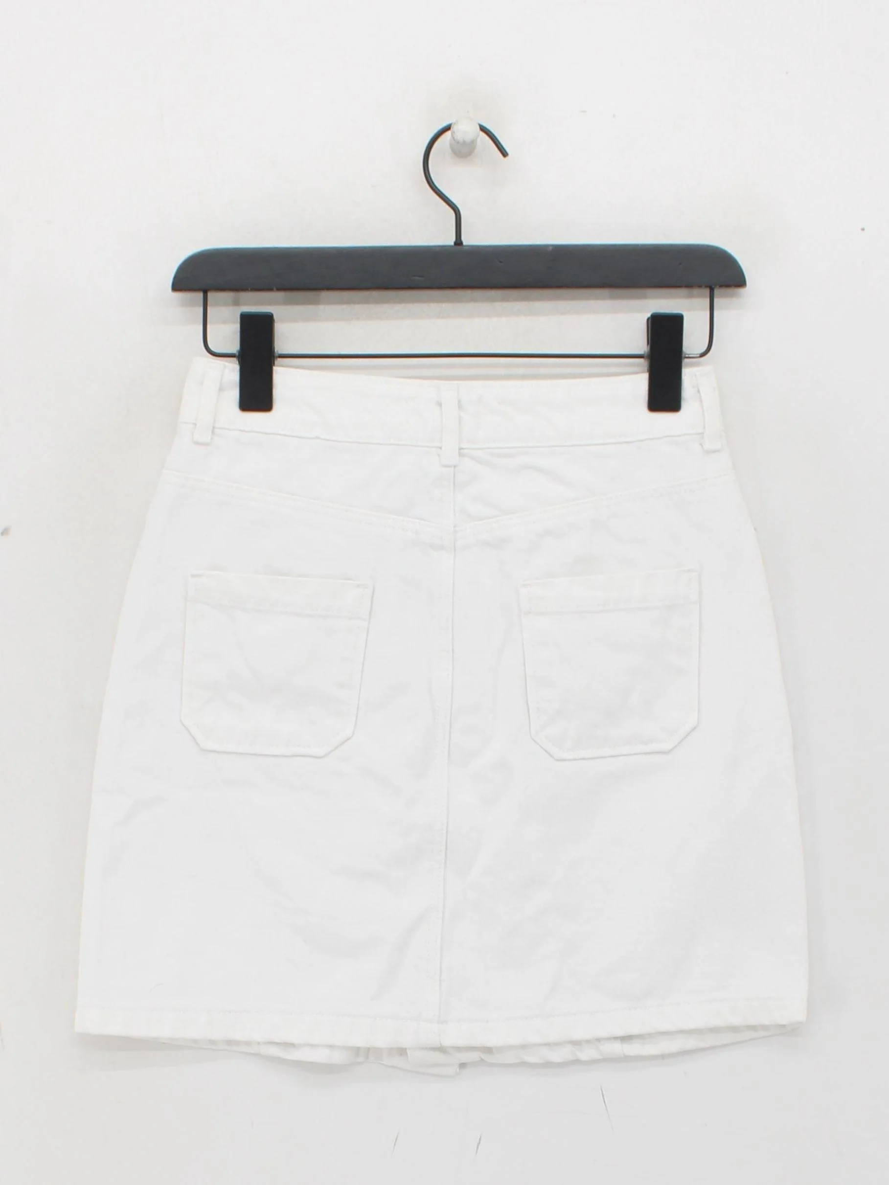 Jack Wills Women's Mini Skirt UK 8 White 100% Cotton Short Mini - Image 2