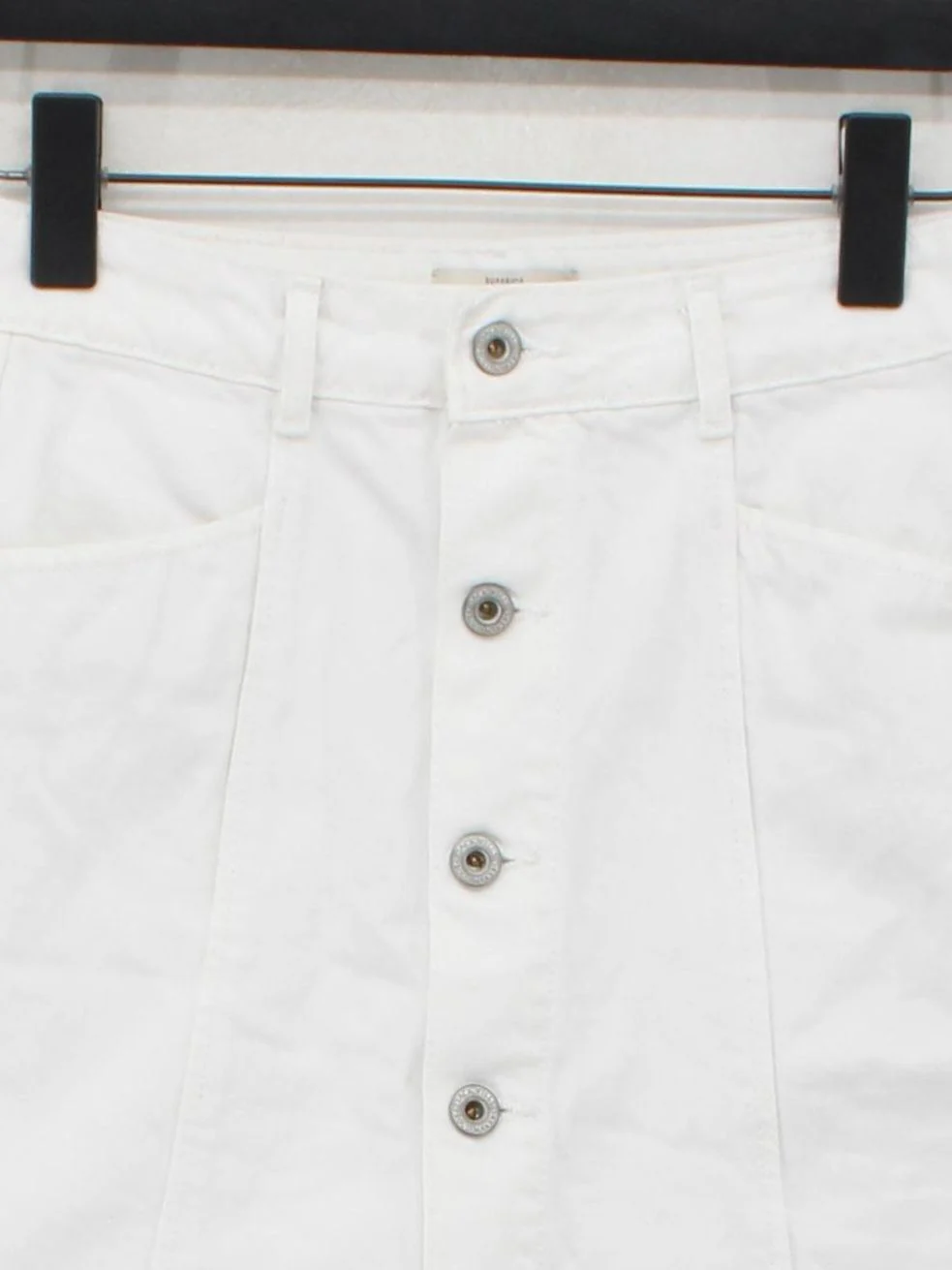 Jack Wills Women's Mini Skirt UK 8 White 100% Cotton Short Mini - Image 3
