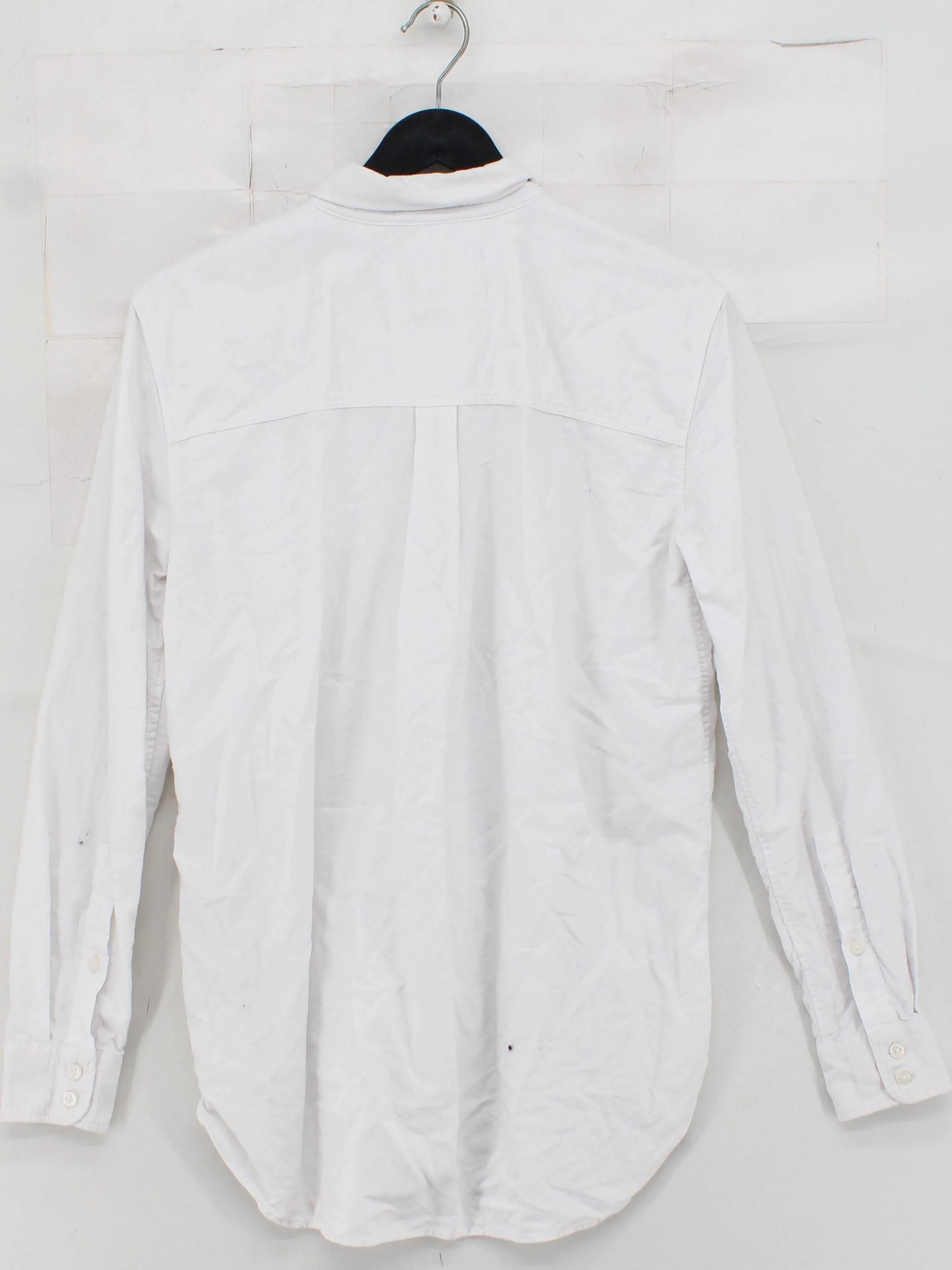 Jack Wills Women's Shirt UK 8 White 100% Cotton Long Sleeve Collared Basic - Image 2