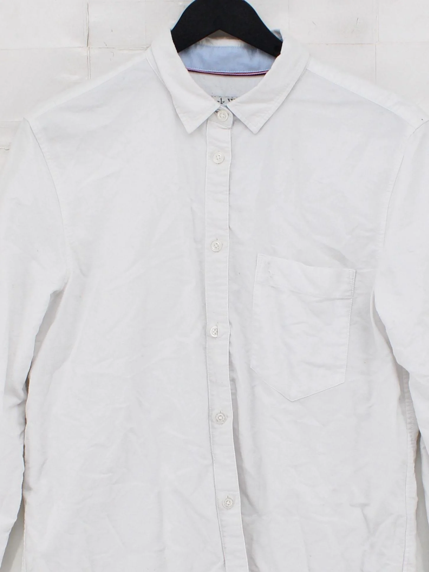 Jack Wills Women's Shirt UK 8 White 100% Cotton Long Sleeve Collared Basic - Image 3