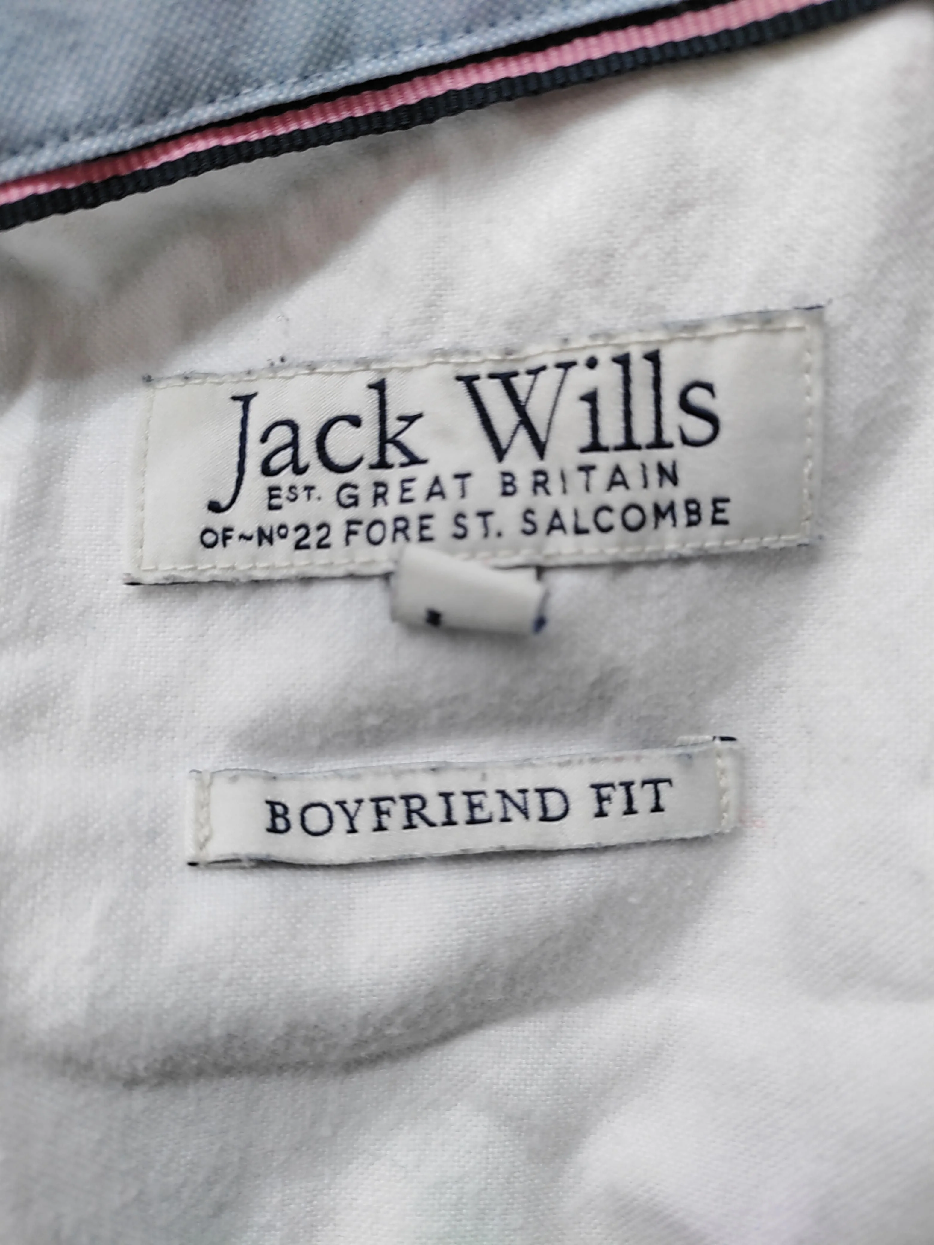 Jack Wills Women's Shirt UK 8 White 100% Cotton Long Sleeve Collared Basic - Image 5