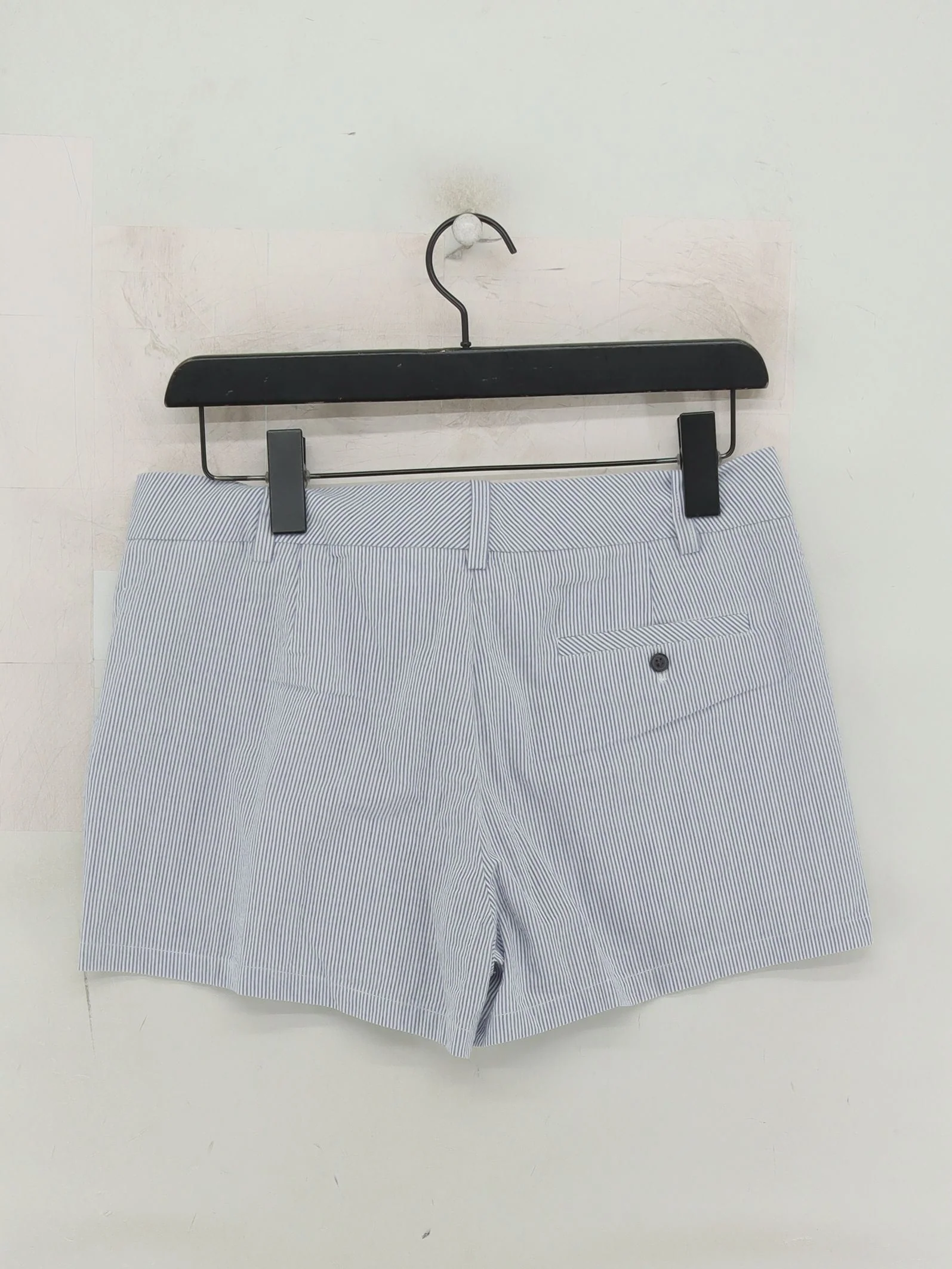 Jack Wills Women's Shorts UK 10 Blue Striped 100% Cotton Cut-Off - Image 2