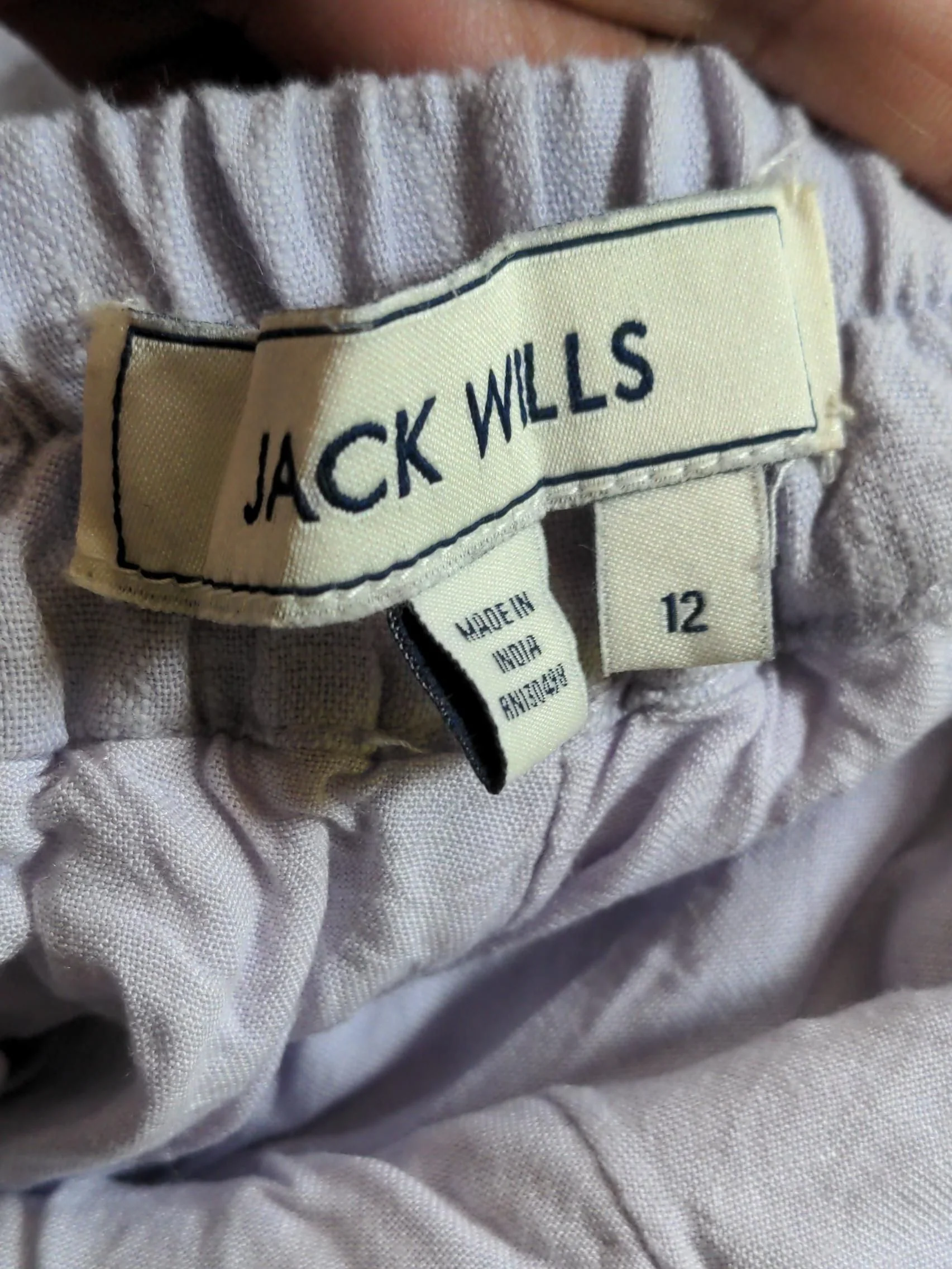 Jack Wills Women's Shorts UK 12 Purple Cotton with Linen, Viscose Sweat - Image 7