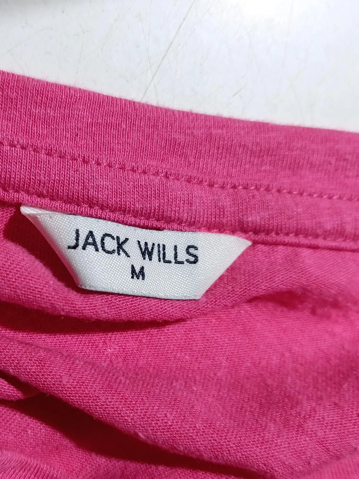 Jack Wills Women's T-Shirt M Pink Polyester with Viscose Basic - Image 5