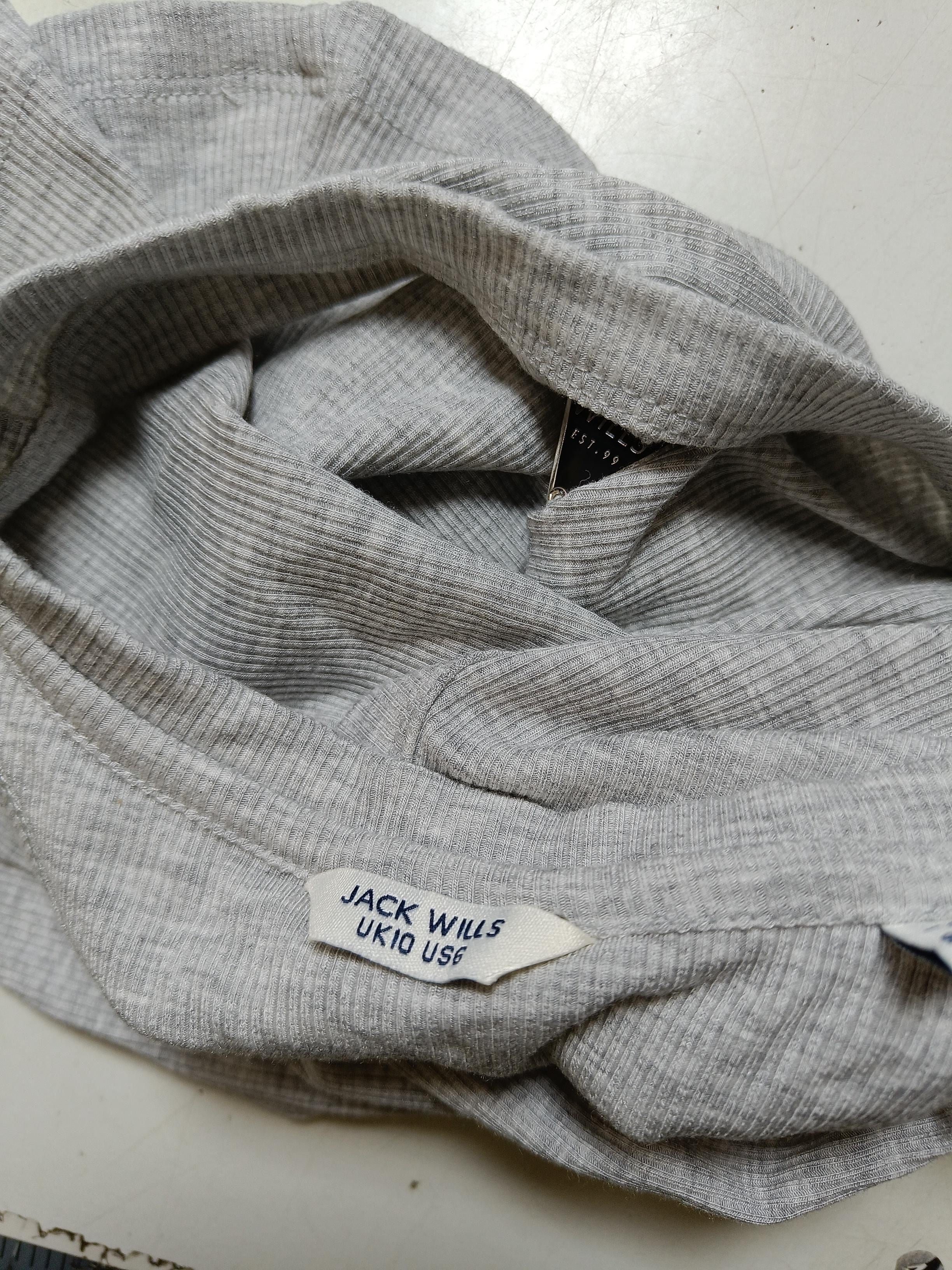 Jack Wills Women's T-Shirt S Grey Lyocell Modal with Elastane Basic - Image 5