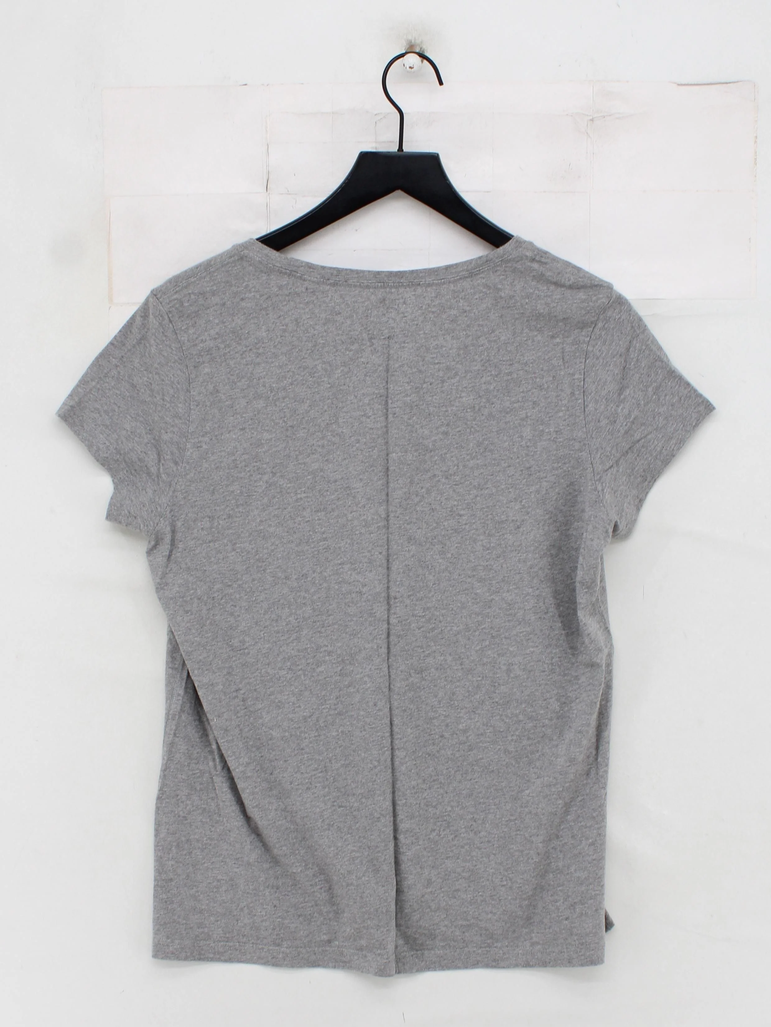 Jack Wills Women's T-Shirt UK 14 Grey 100% Cotton Short Sleeve Round Neck Basic - Image 2