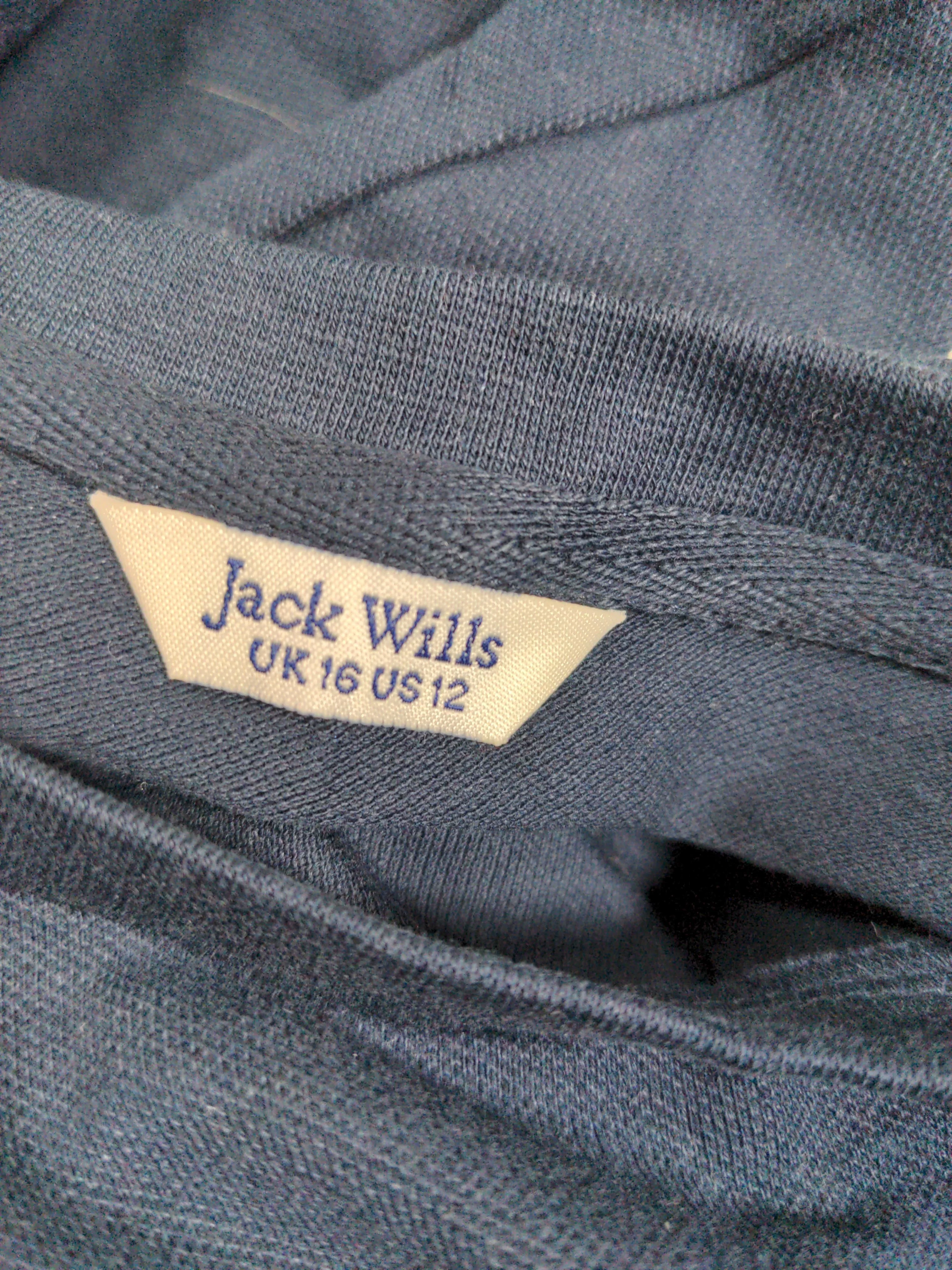 Jack Wills Women's T-Shirt UK 16 Blue Cotton with Elastane Basic - Image 5