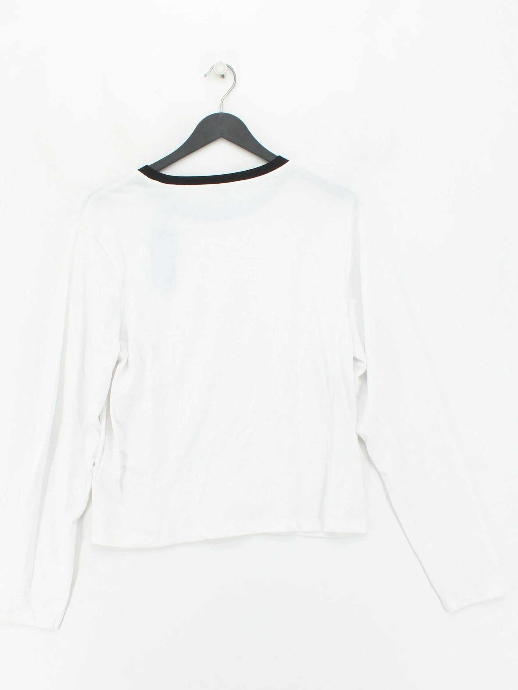 Jack Wills Women's T-Shirt UK 16 White Cotton with Polyester Basic - Image 2