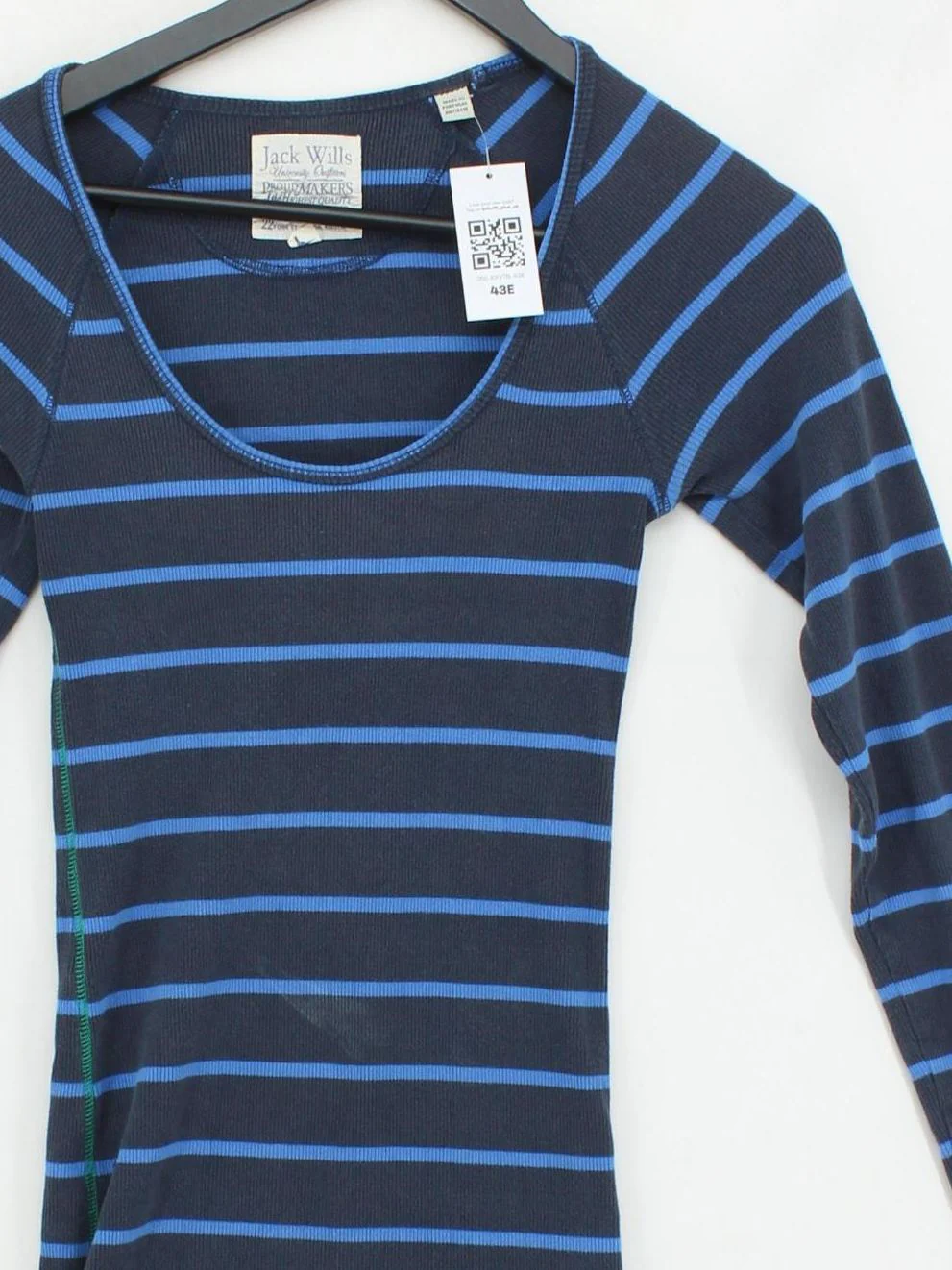 Jack Wills Women's T-Shirt UK 6 Blue Cotton with Elastane Basic - Image 3