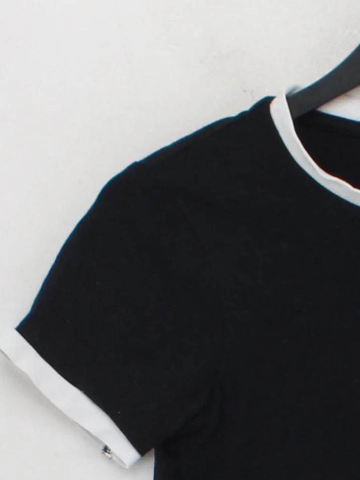 Jack Wills Women's T-Shirt XXS Black 100% Cotton Short Sleeve Round Neck Basic - Image 4
