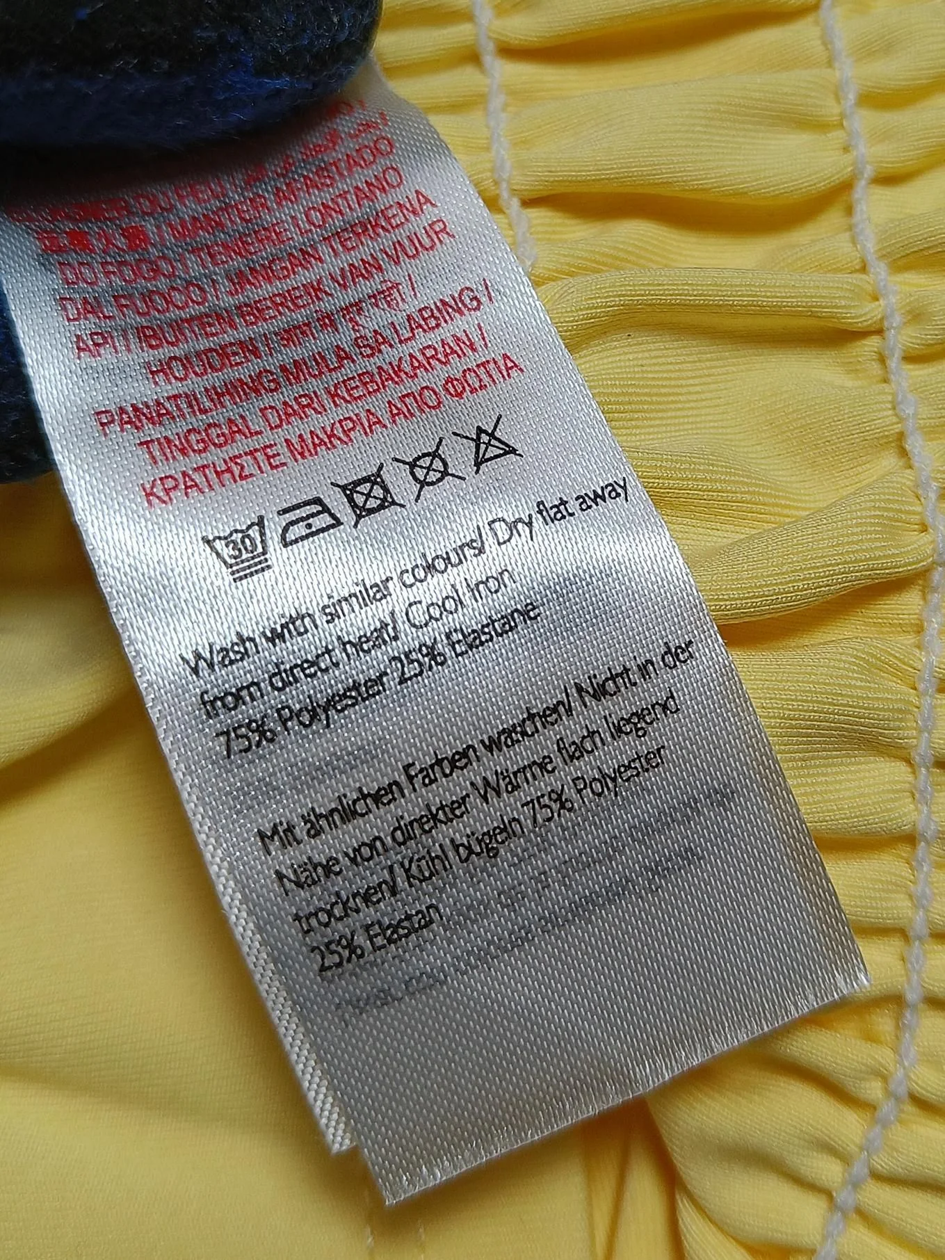 Jack Wills Women's Top UK 10 Yellow Polyester with Elastane Cropped - Image 6
