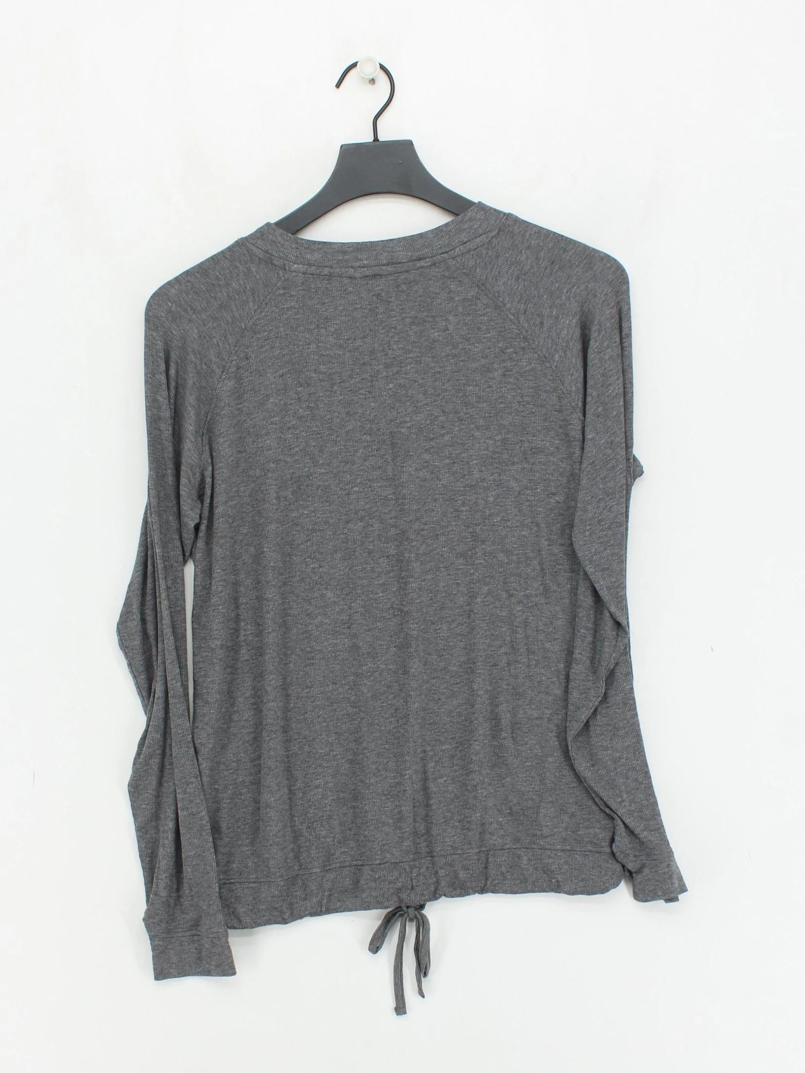 Jack Wills Women's Top UK 12 Grey Lyocell Modal with Elastane Jersey - Image 2