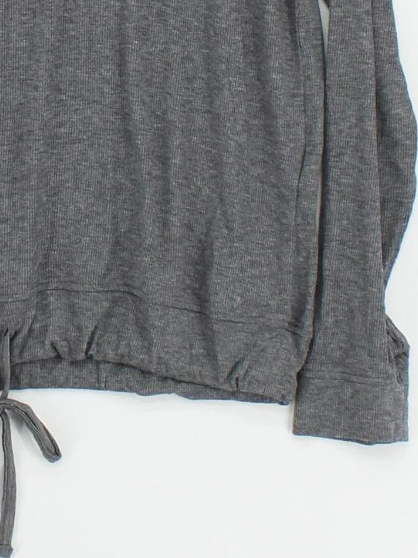 Jack Wills Women's Top UK 12 Grey Lyocell Modal with Elastane Jersey - Image 4