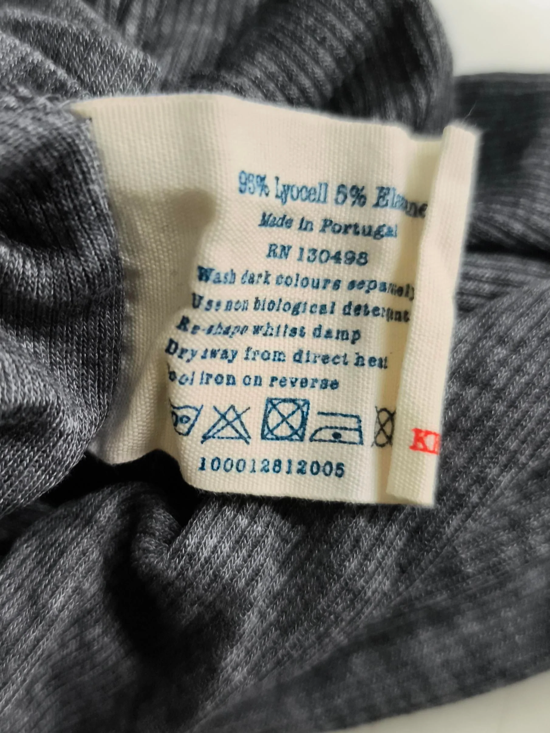 Jack Wills Women's Top UK 12 Grey Lyocell Modal with Elastane Jersey - Image 6