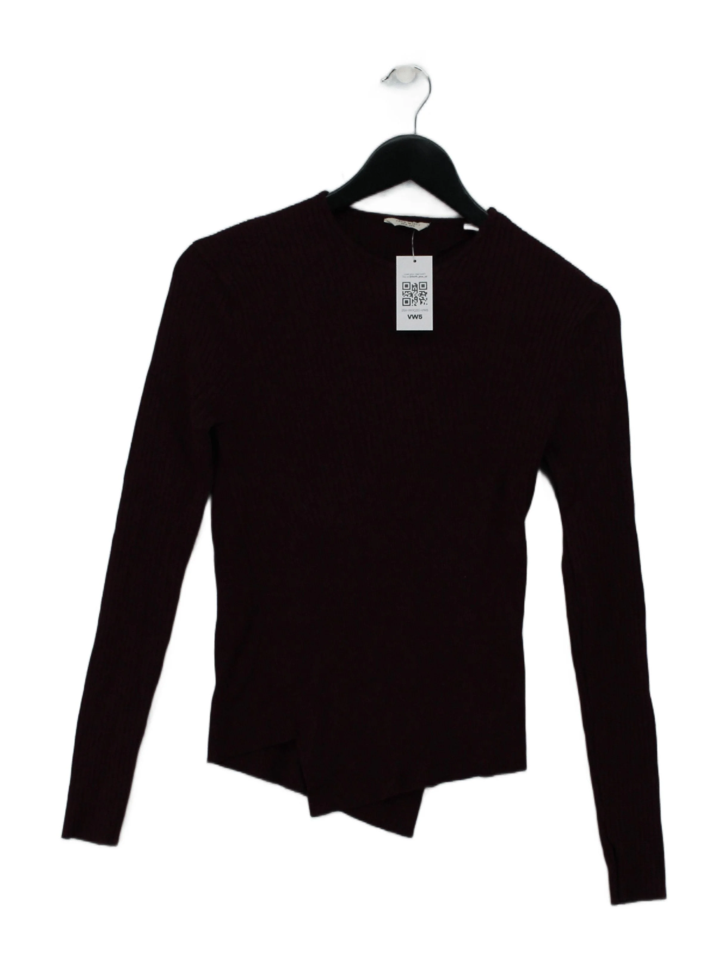 Jack Wills Women's Top UK 8 Red Viscose with Polyamide, Elastane Basic