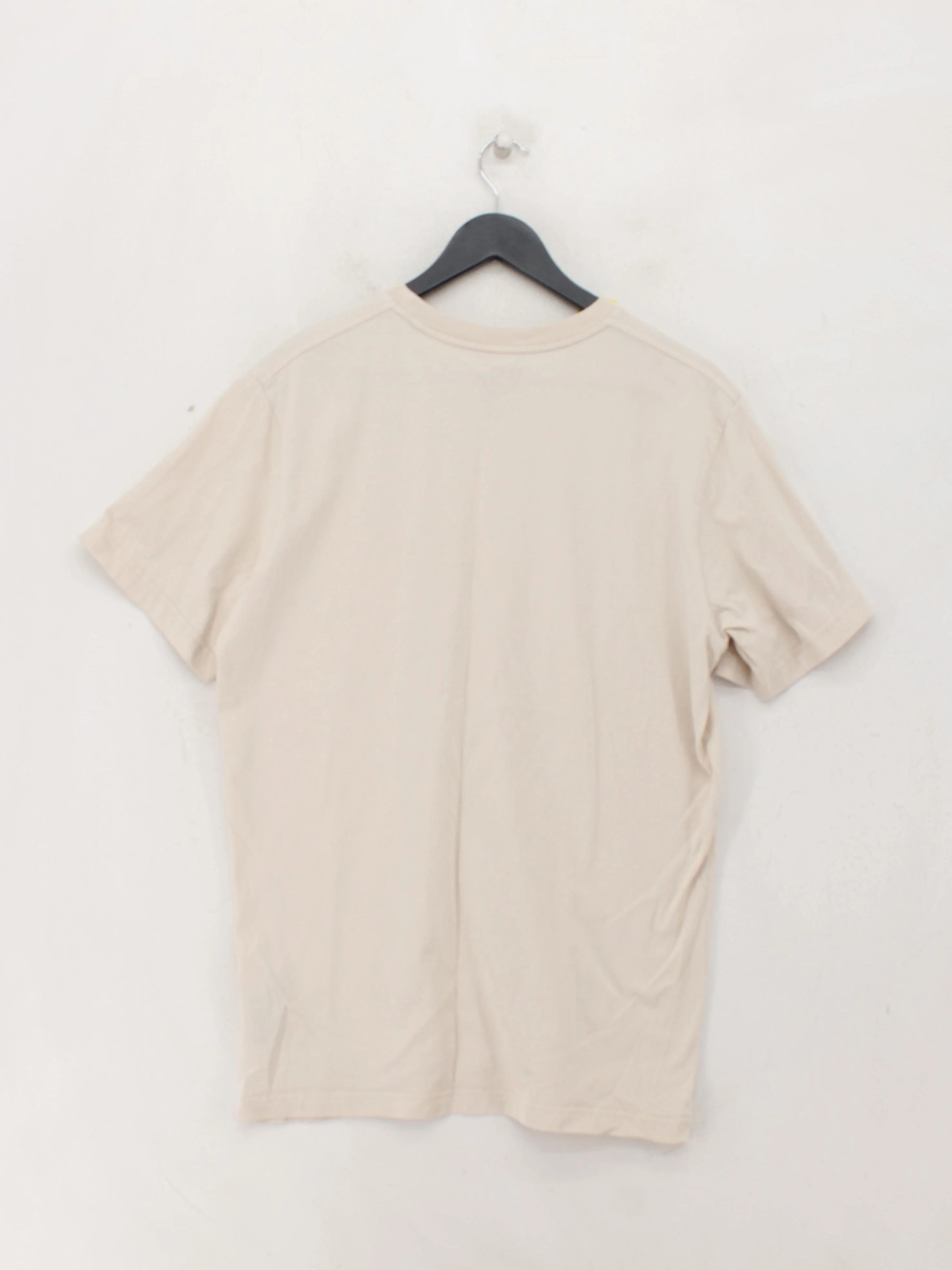 Jack Wolfskin Men's T-Shirt L Cream 100% Cotton Basic - Image 2