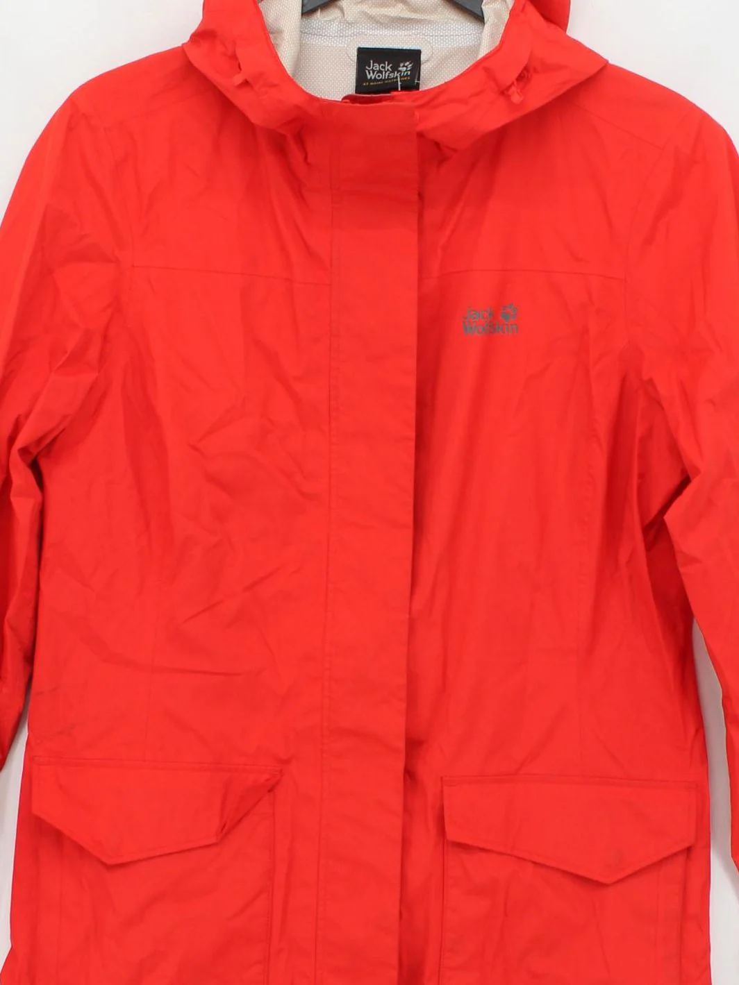 Jack Wolfskin Rain Coat jacket red - Image 3