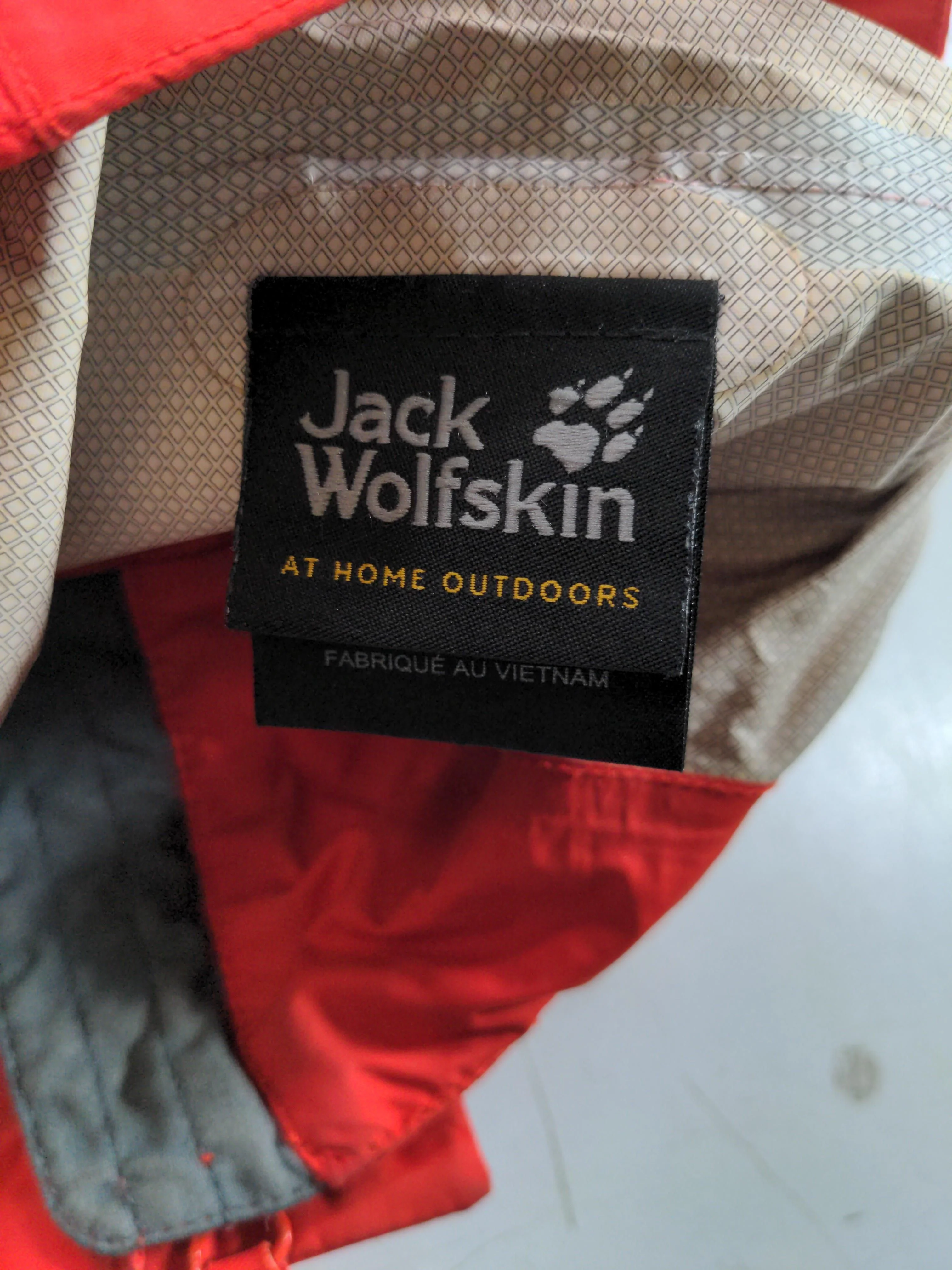 Jack Wolfskin Rain Coat jacket red - Image 5