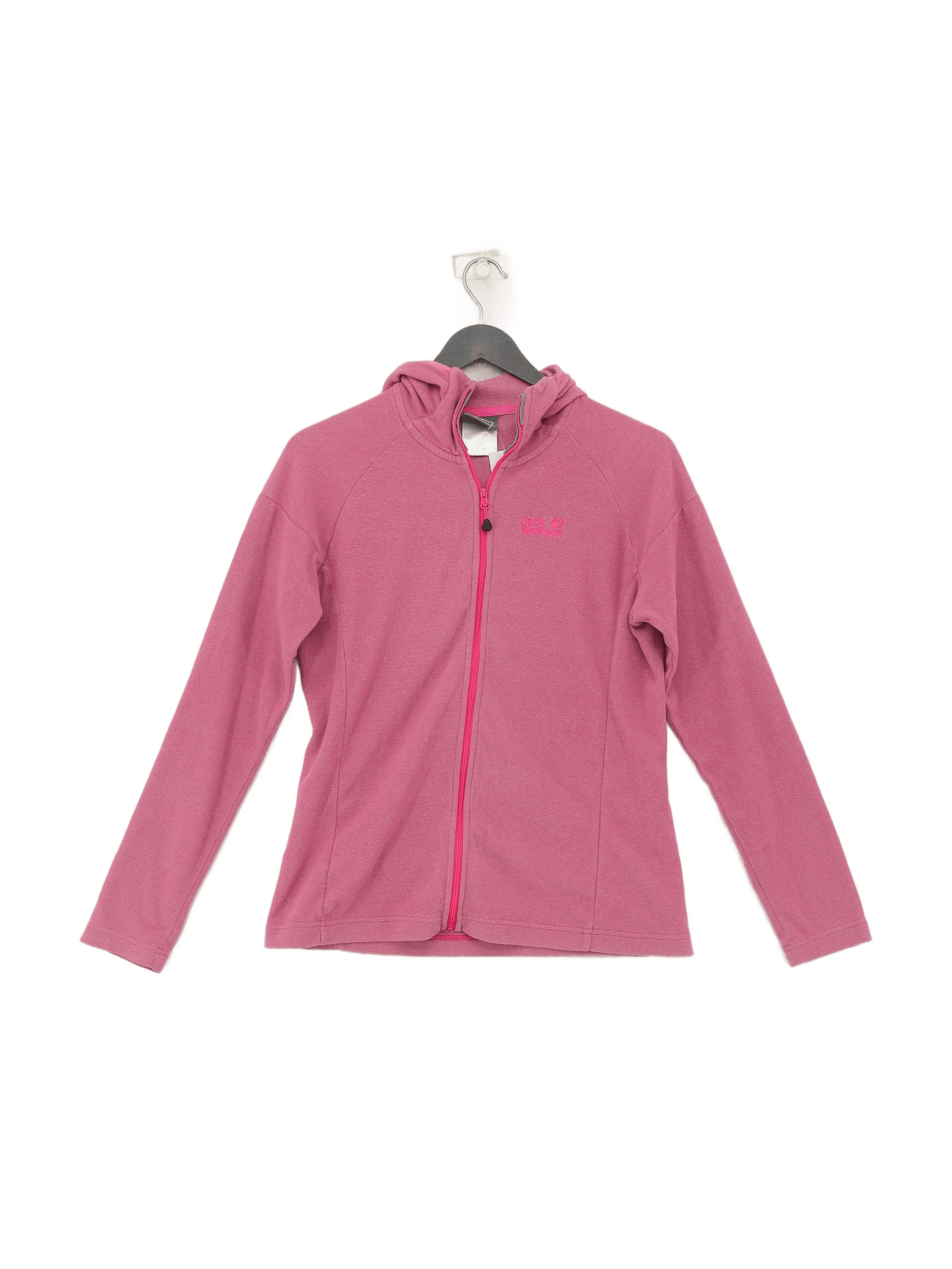 Jack Wolfskin Women's Hoodie M Pink 100% Polyester Pullover