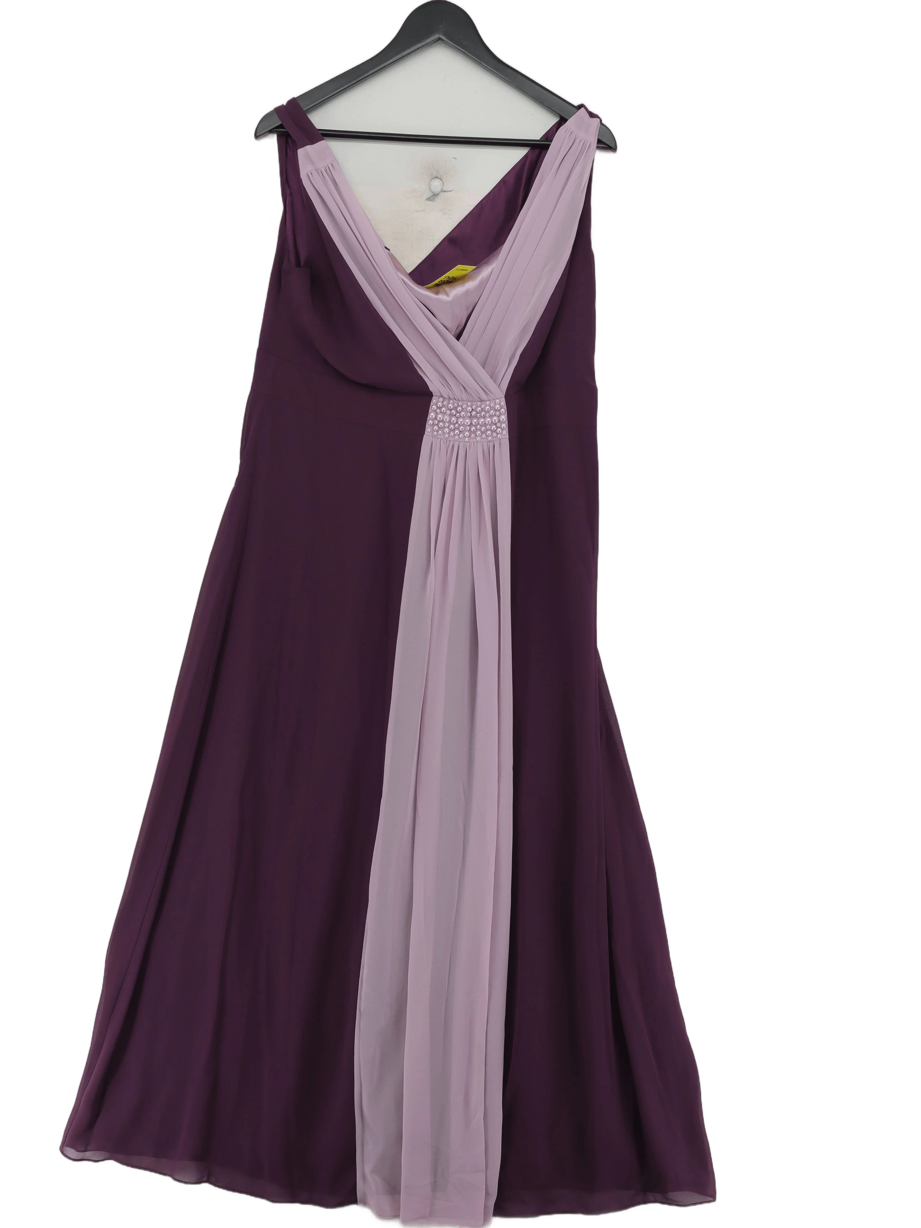 Jacques Vert A-Line Maxi Dress UK20 in Purple