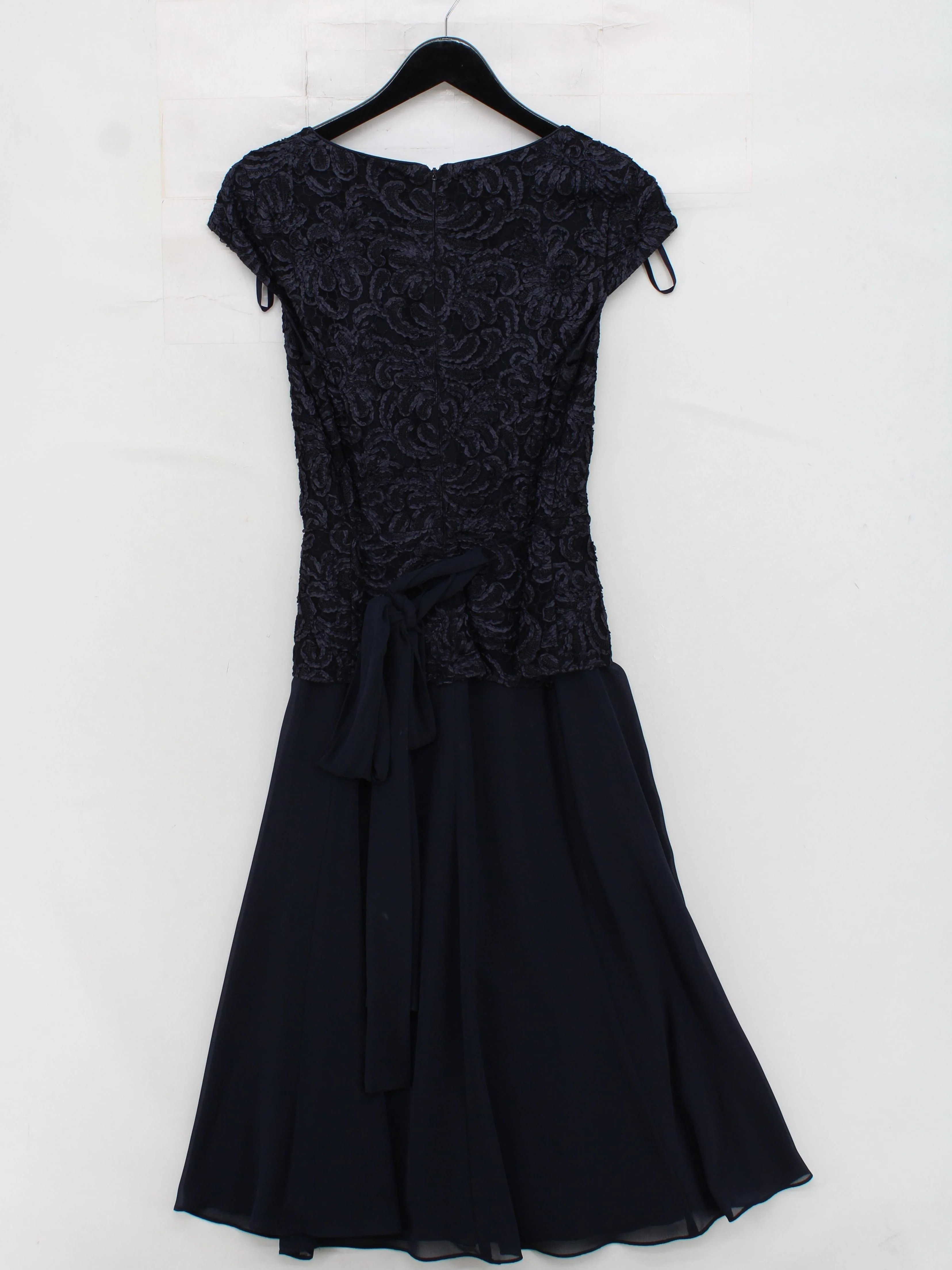 Jacques Vert A-Line Midi Dress UK12 in Blue - Image 2