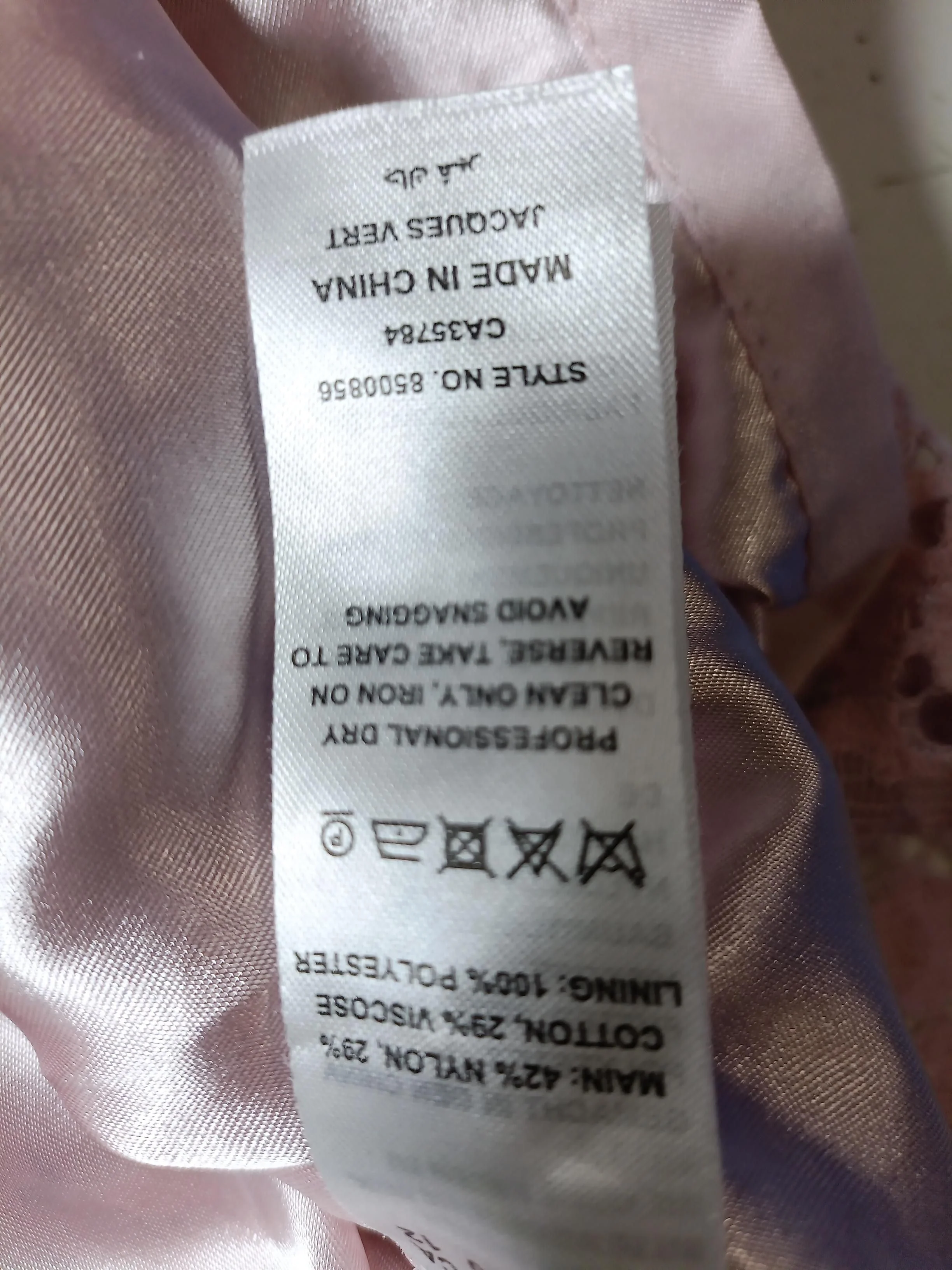 Jacques Vert Bodycon Midi Dress UK14 in Pink - Image 6