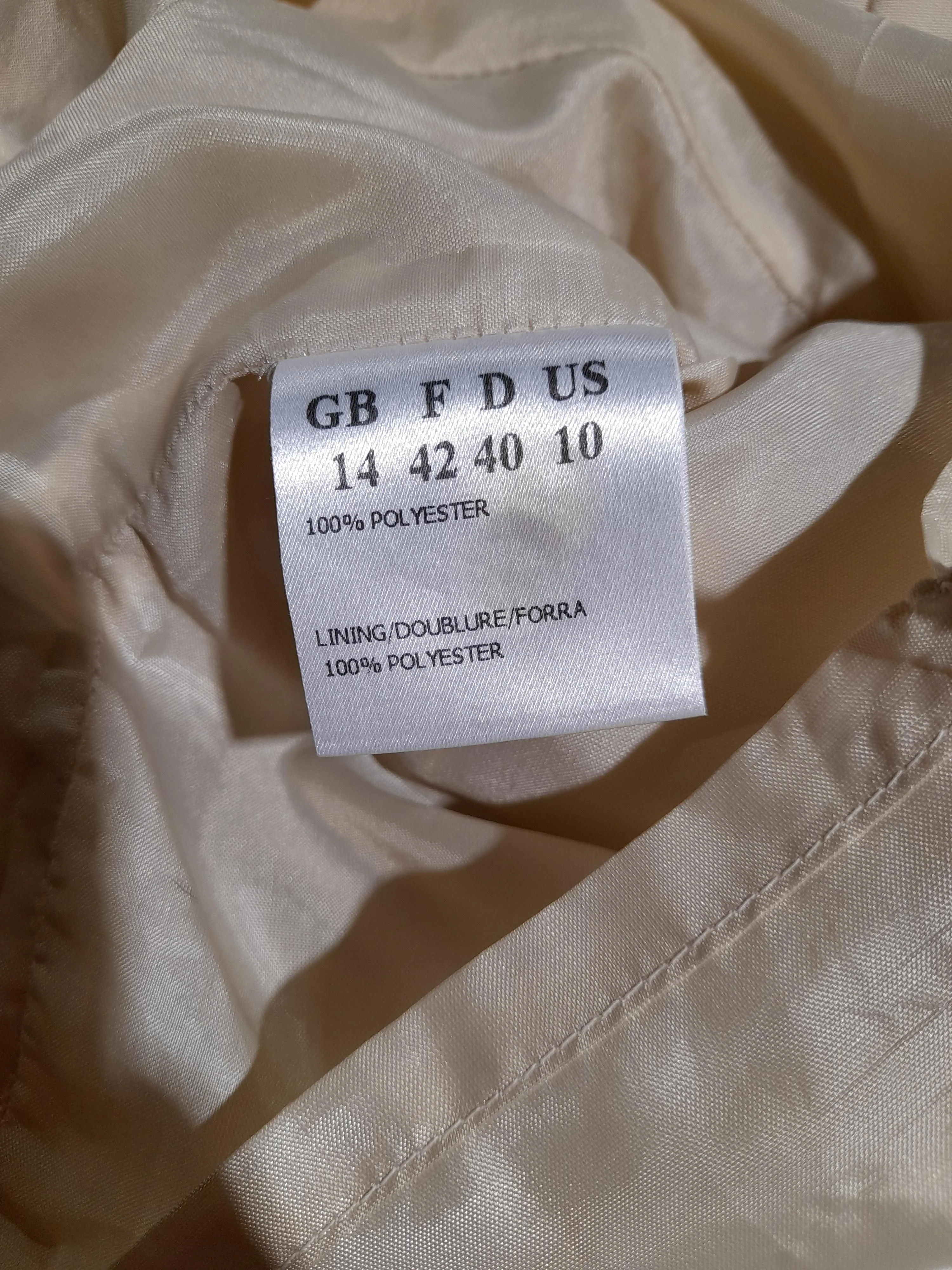 Jacques Vert Shirt Midi Dress UK14 in Cream - Image 6