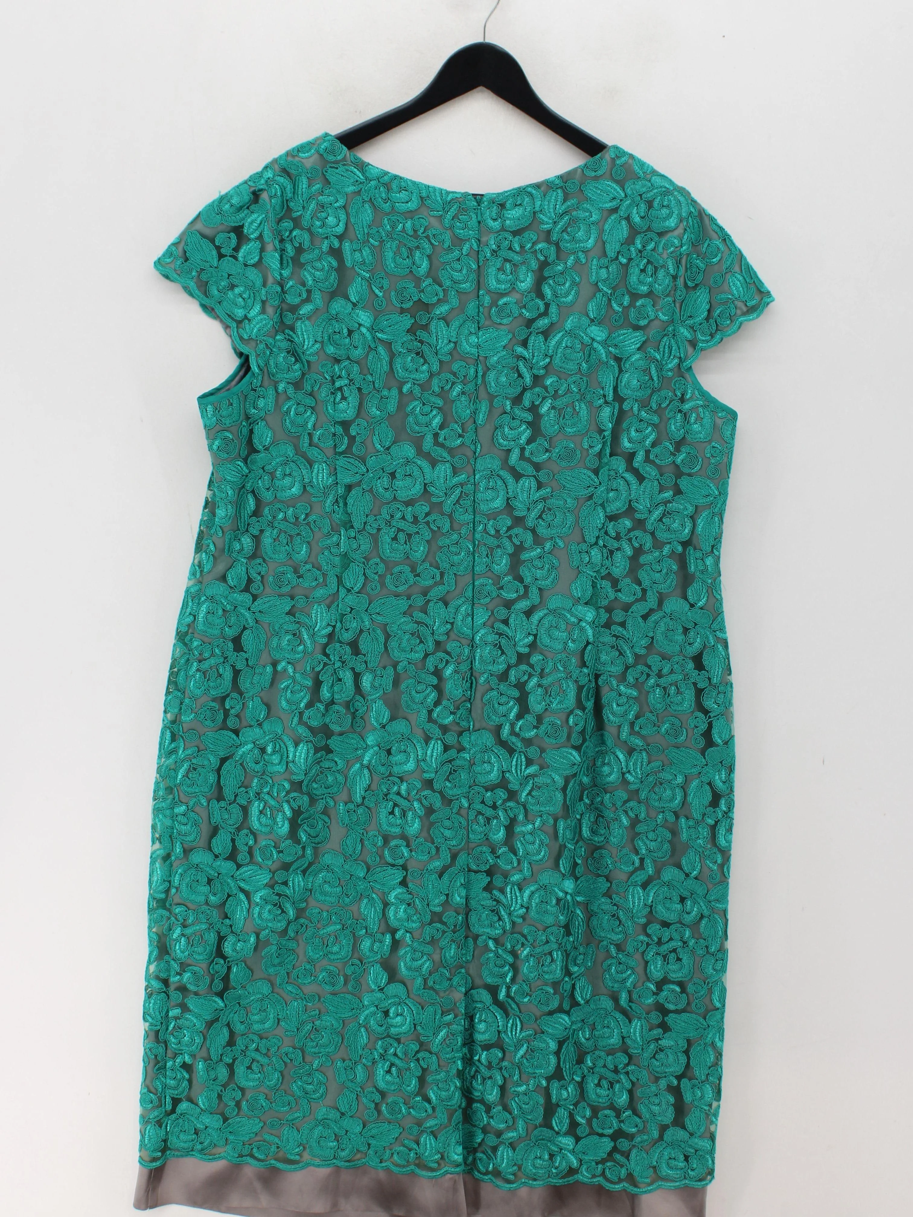 Jacques Vert T-Shirt Midi Dress UK14 in Green - Image 2