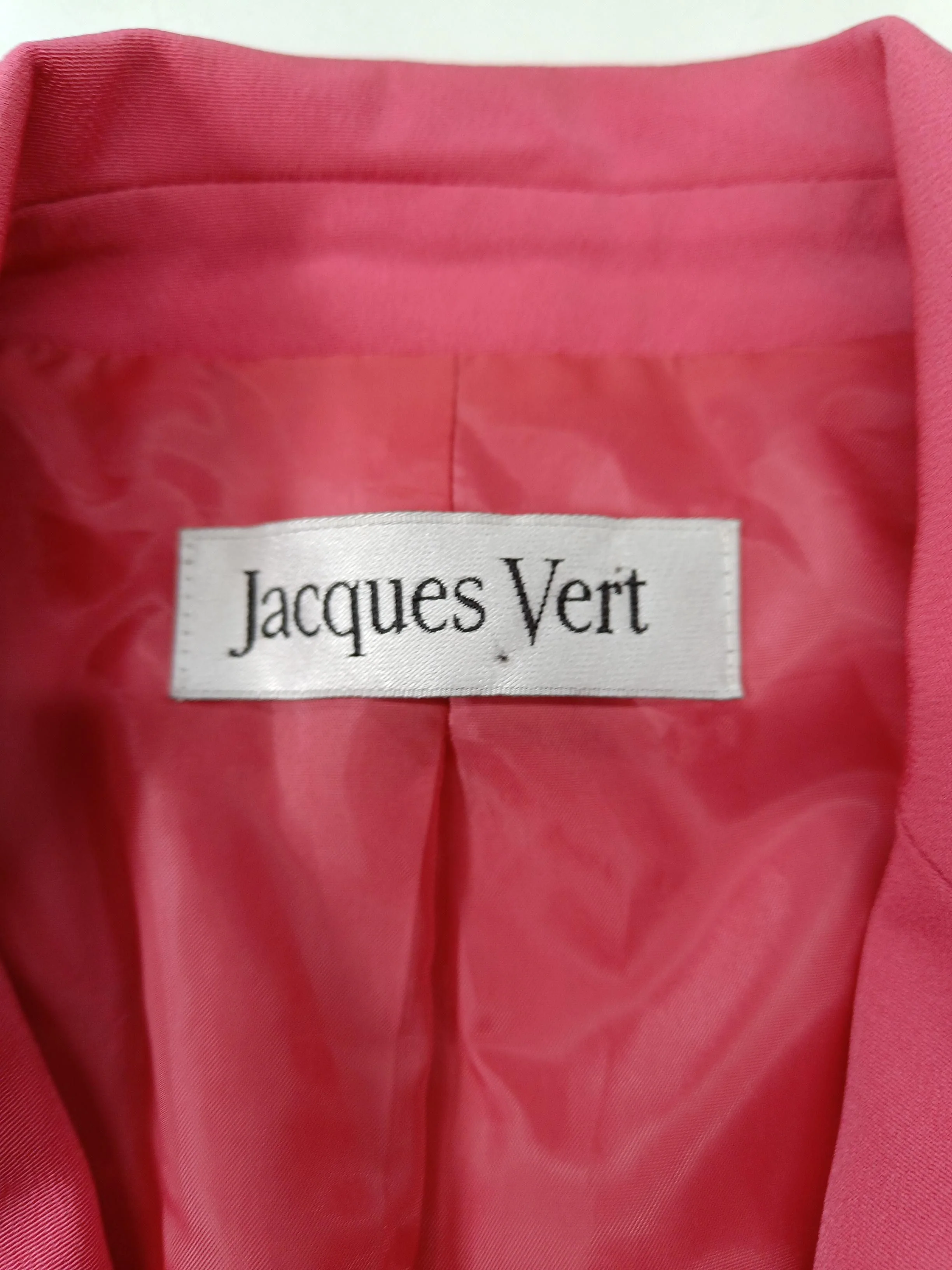 Jacques Vert Women's Blazer UK 12 Pink 100% Polyester Overcoat - Image 6