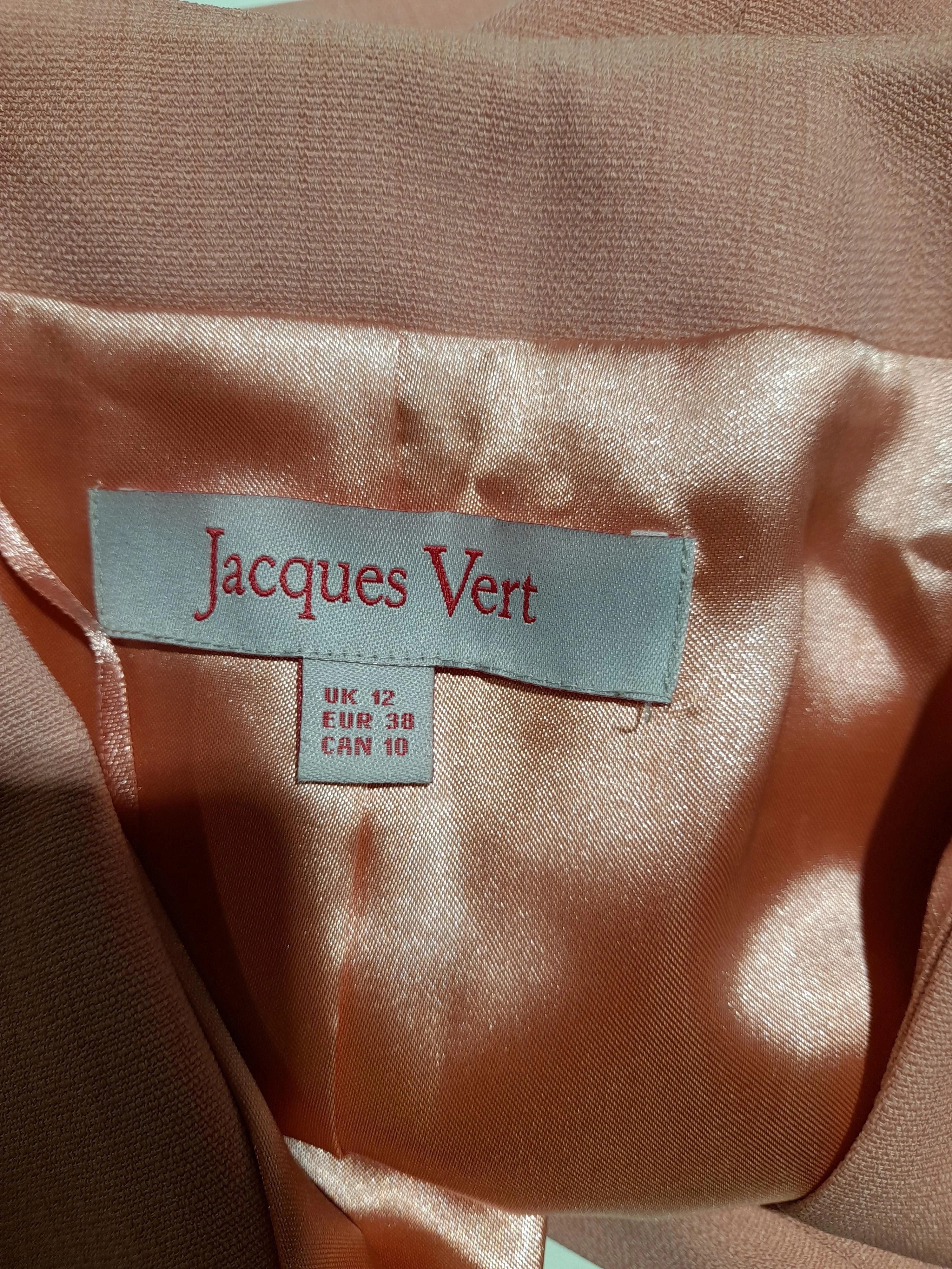 Jacques Vert Women's Blazer UK 12 Pink 100% Polyester Overcoat - Image 5