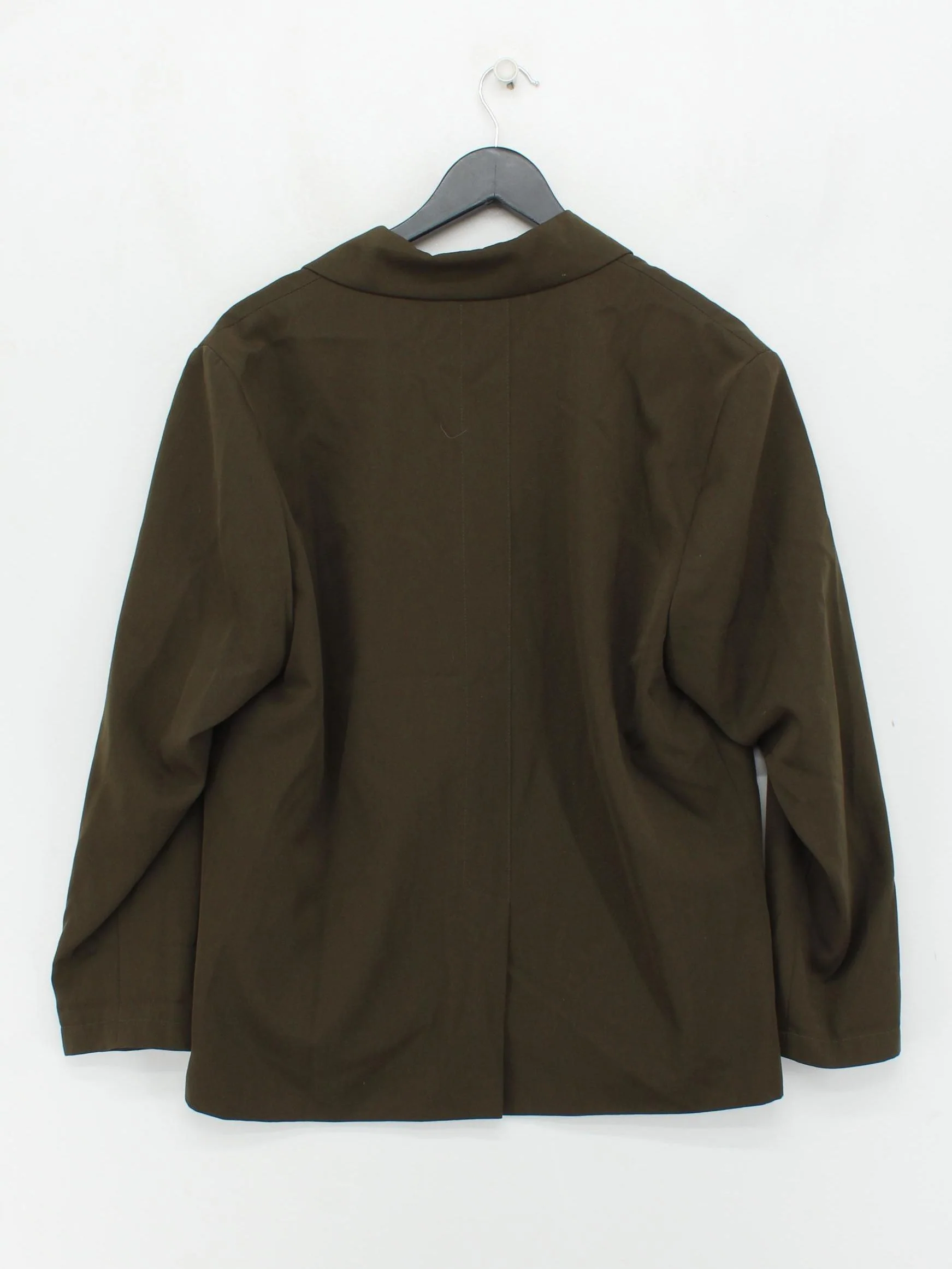 Jacques Vert Women's Blazer UK 14 Brown Polyester with Wool Overcoat - Image 2