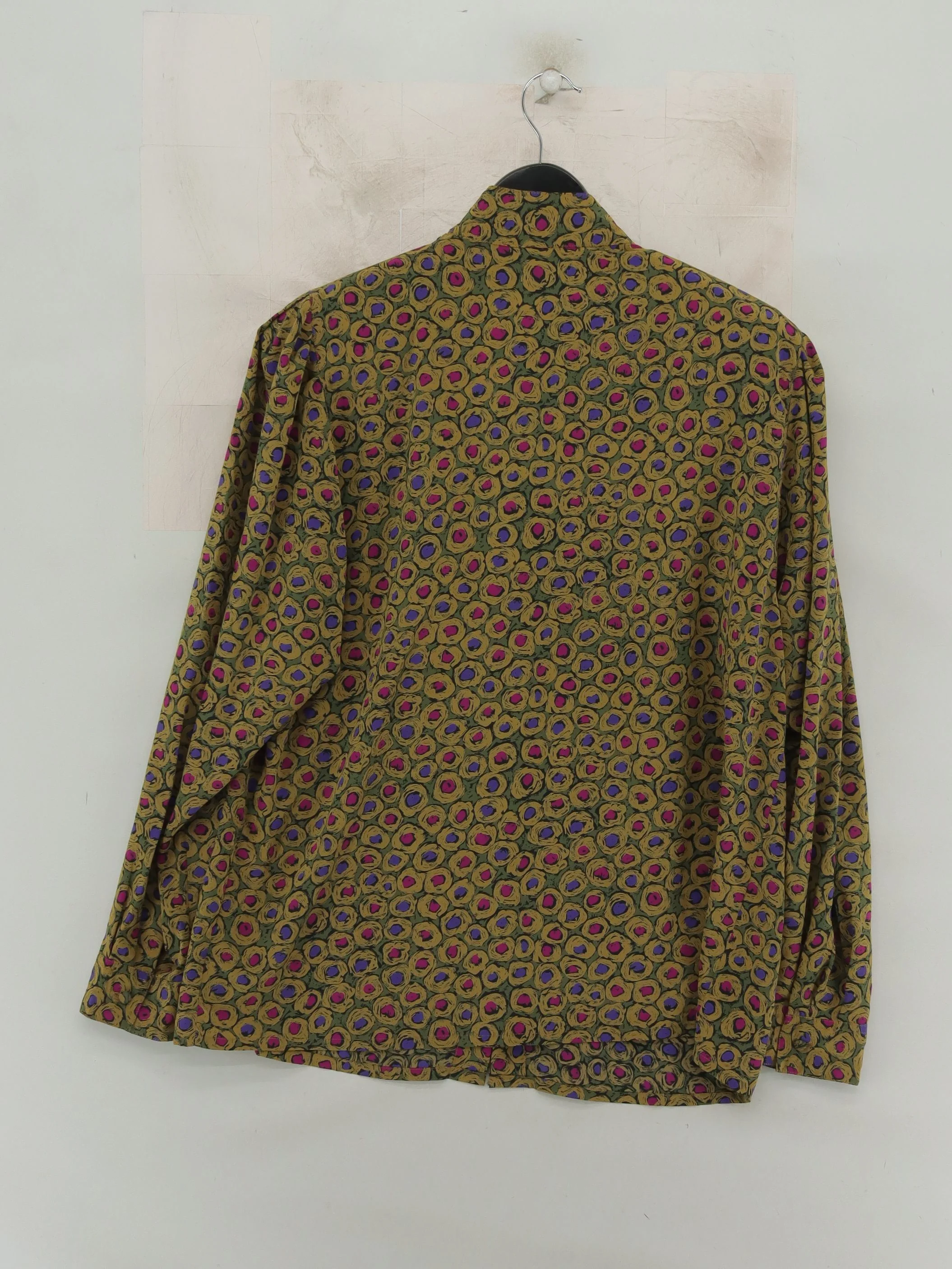 Jacques Vert Women's Blouse L Multi 100% Polyester Long Sleeve Collared Basic - Image 2