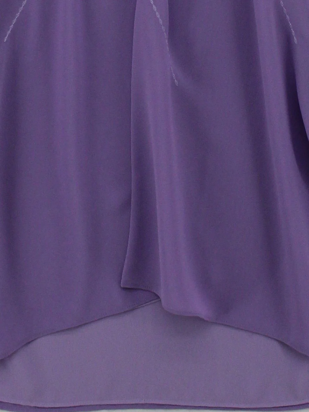 Jacques Vert Women's Blouse UK 16 Purple 100% Polyester 3/4 Sleeve V-Neck Basic - Image 4
