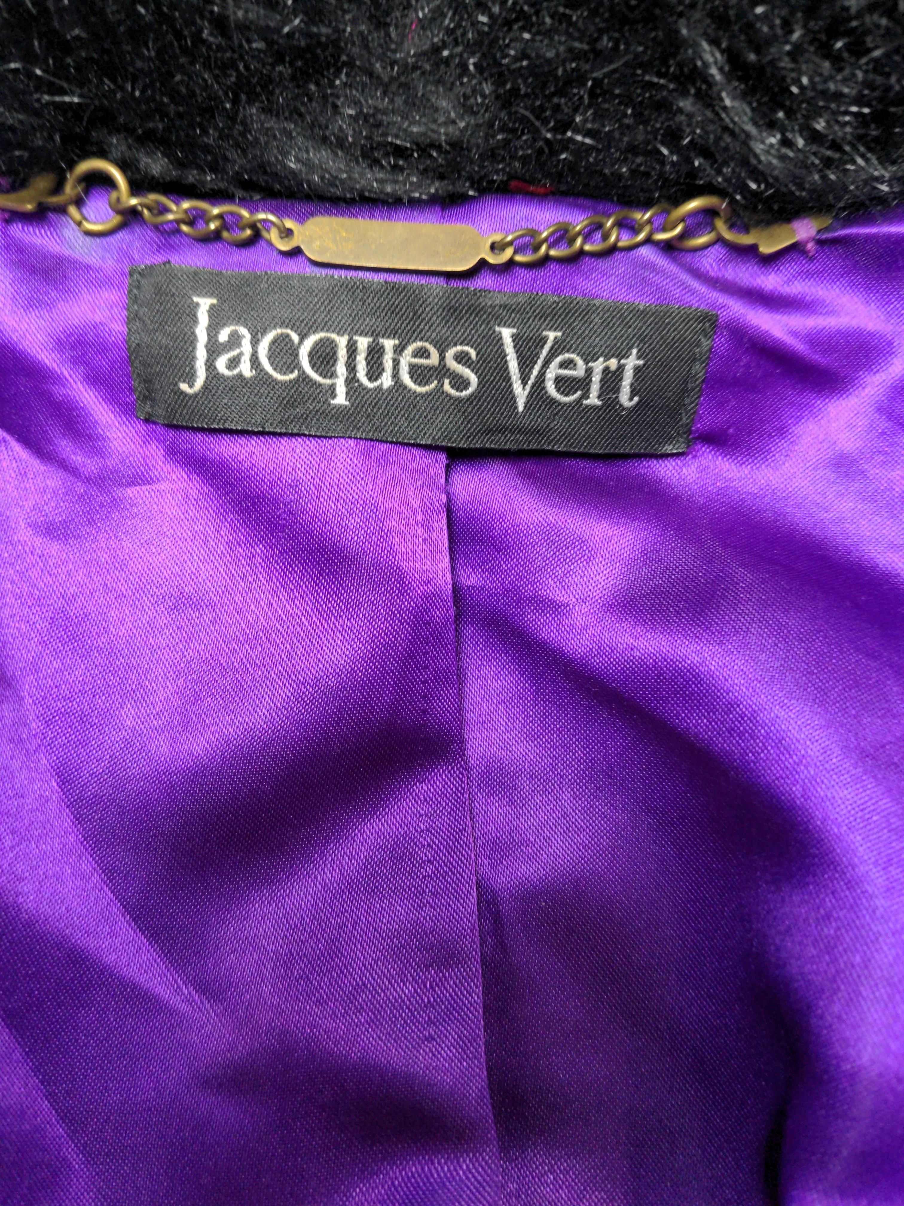 Jacques Vert Women's Coat UK 14 Black Viscose with Cotton Overcoat - Image 5