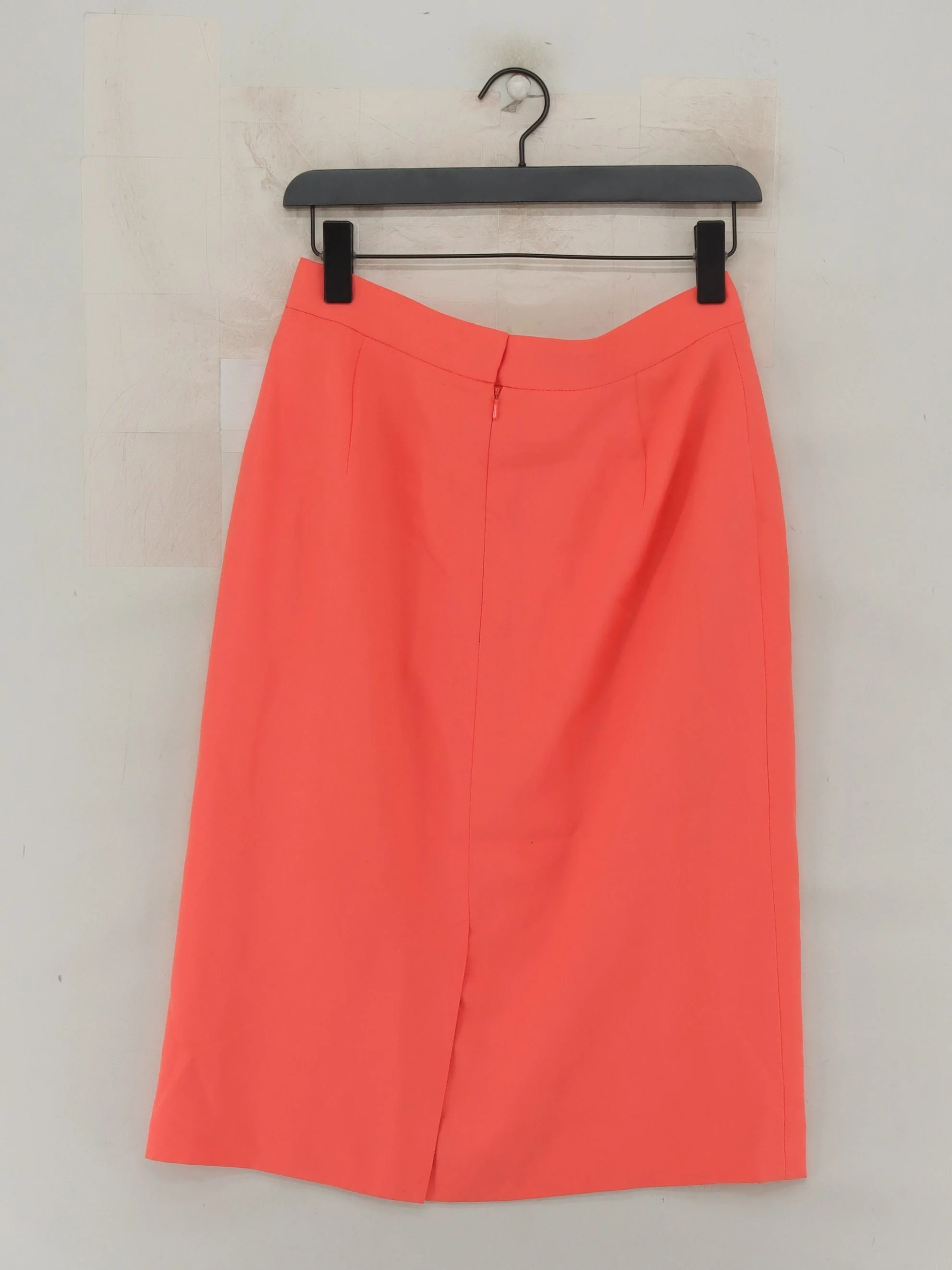 Jacques Vert Women's Midi Skirt UK 14 Orange Polyester - Image 2
